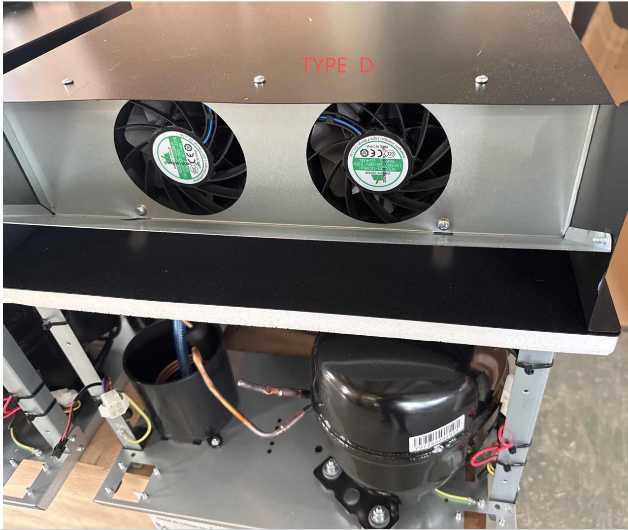 Kühlsystem für TCN Automaten D-Type mit Rahmen, Lüfter