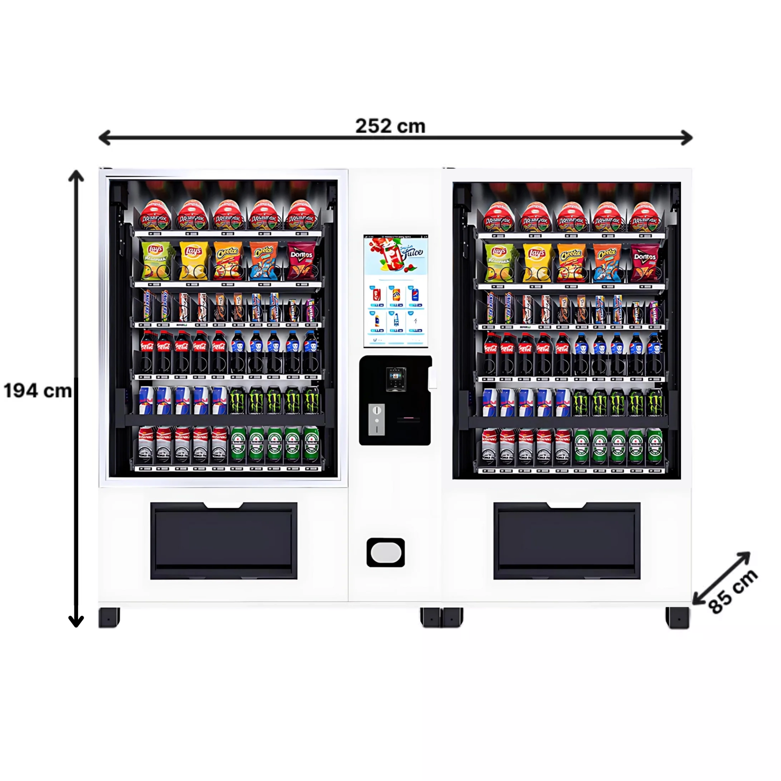 2in1 mit Lift und großem Display (Hotelautomat)