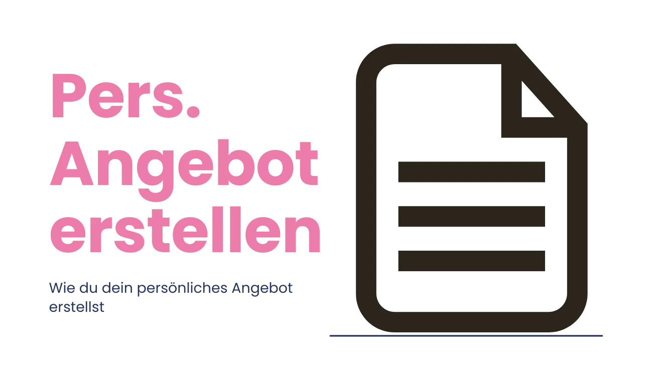 Pers. Angebot erstellen