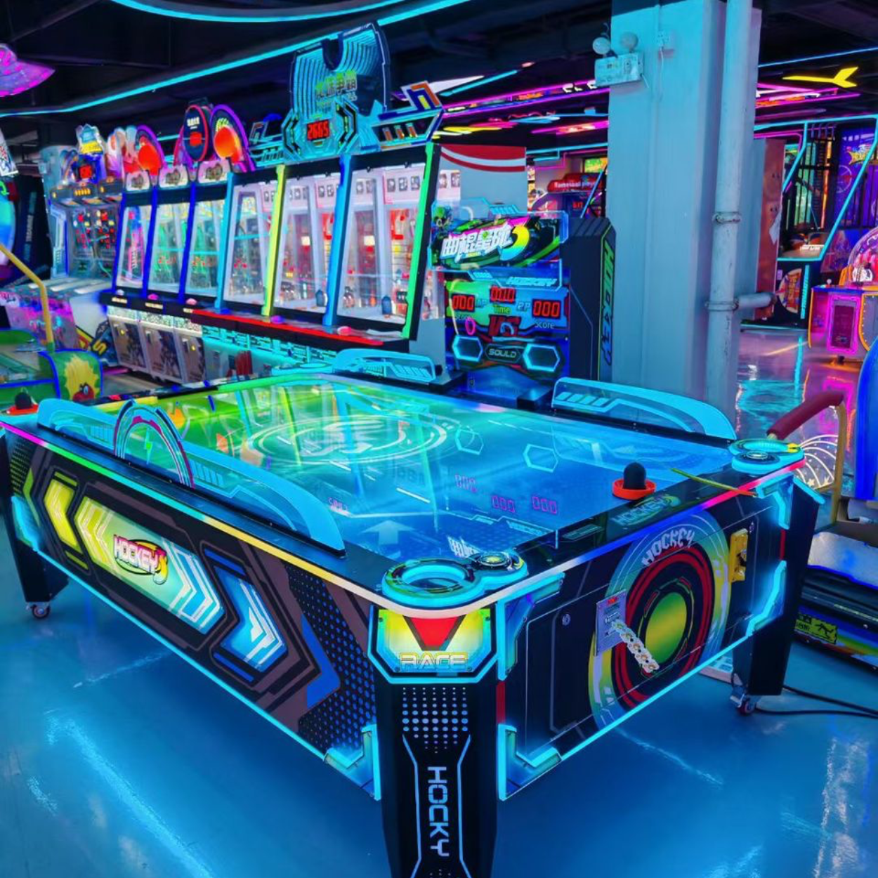 Arcade Game Machine Air Hockey Planet 3