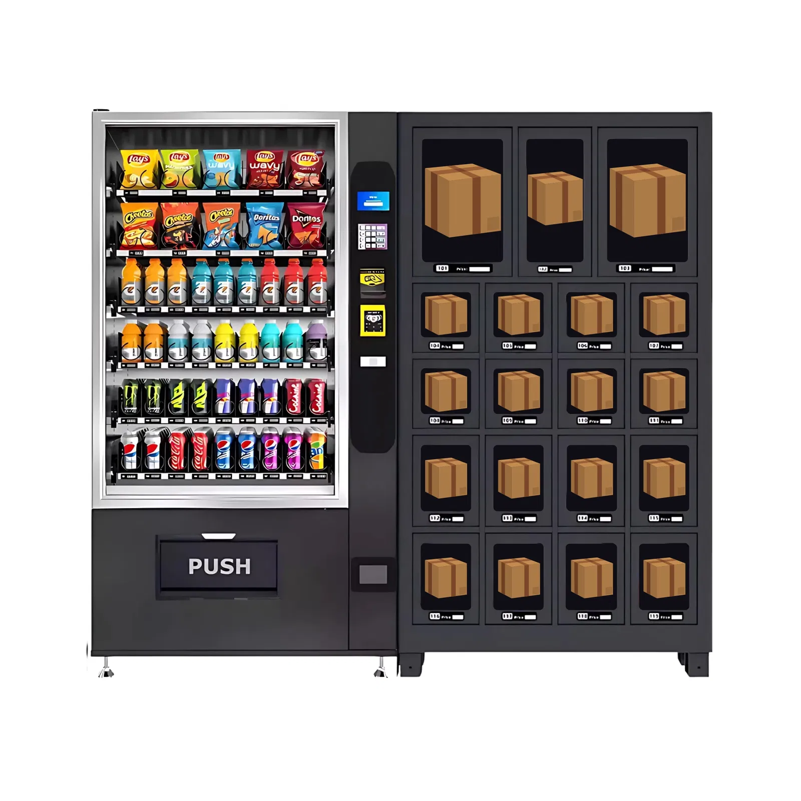 Schließfachstation Kombi