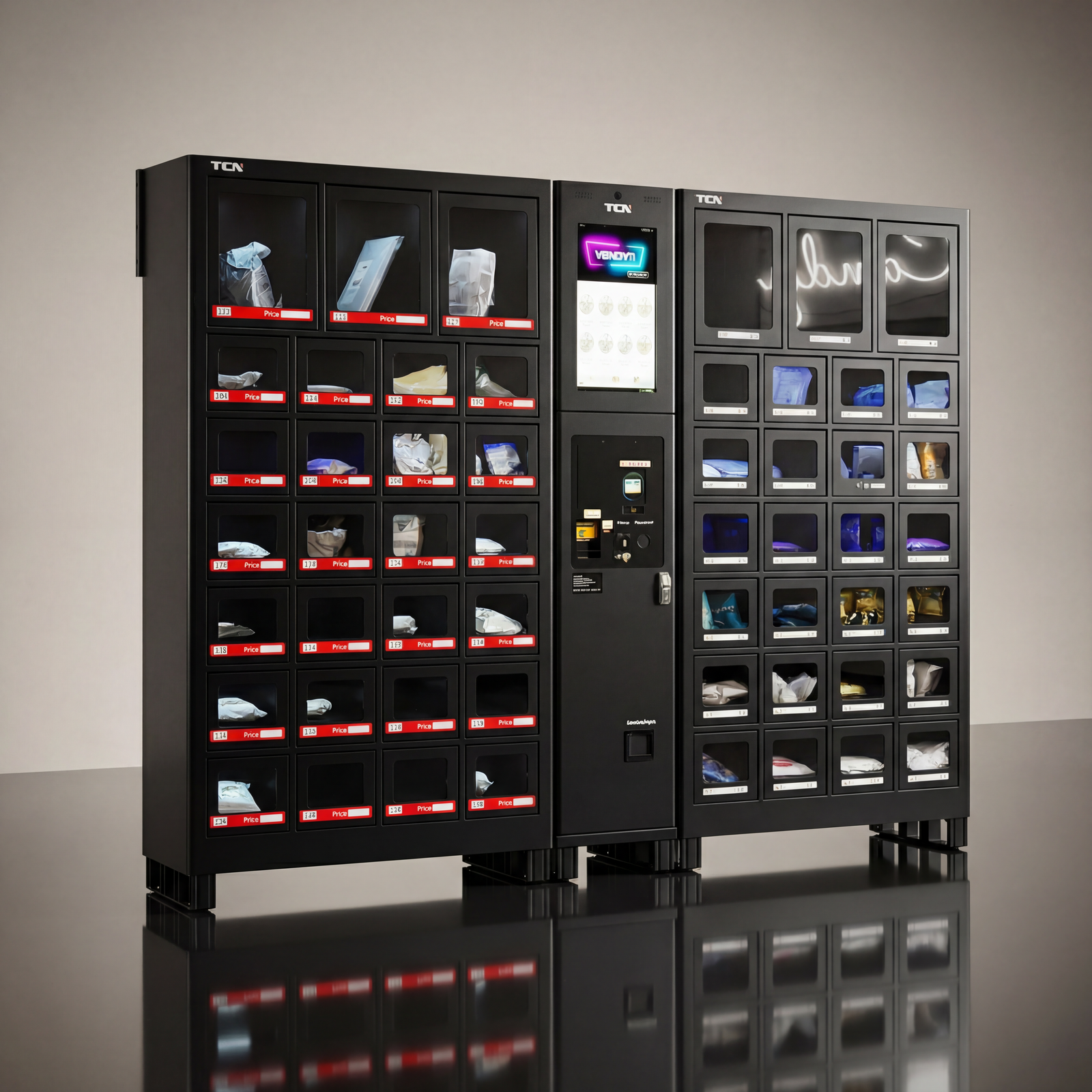 Doppelte Schließfachstation