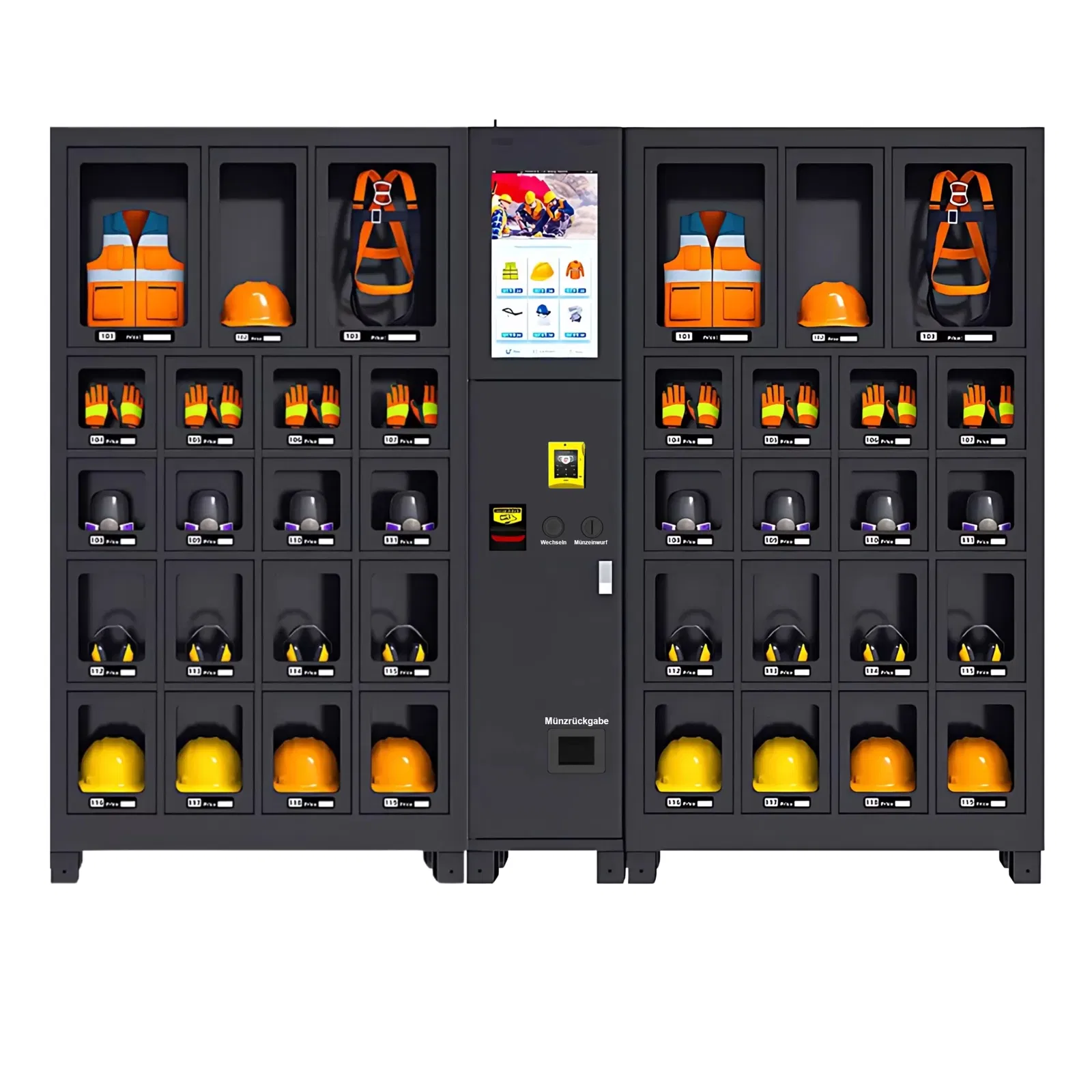 Doppelte Schließfachstation