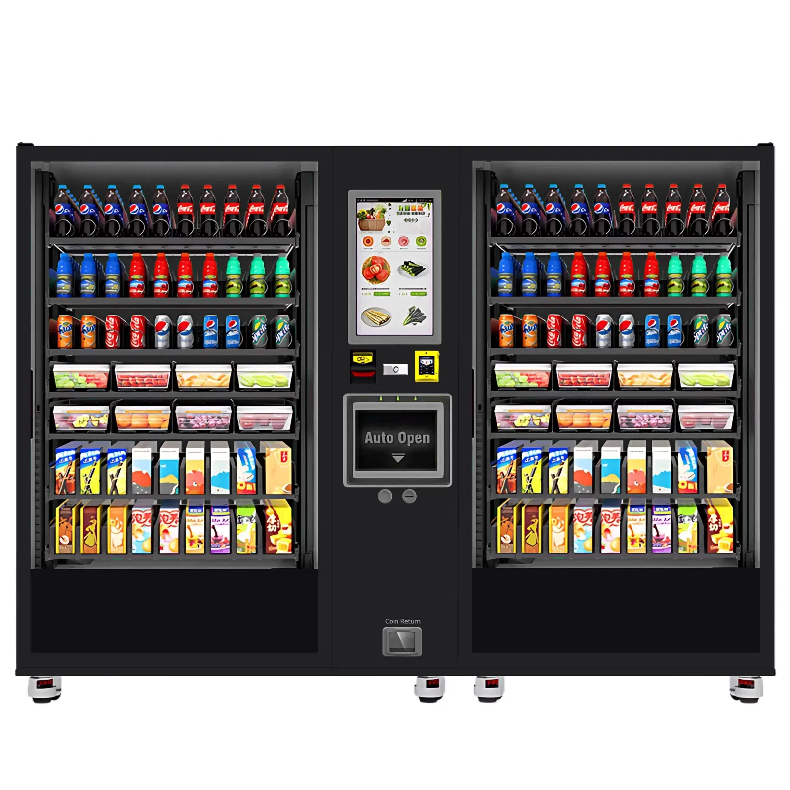 Frontansicht Mini-Supermarkt Automat von TCN Vending und Vendy1