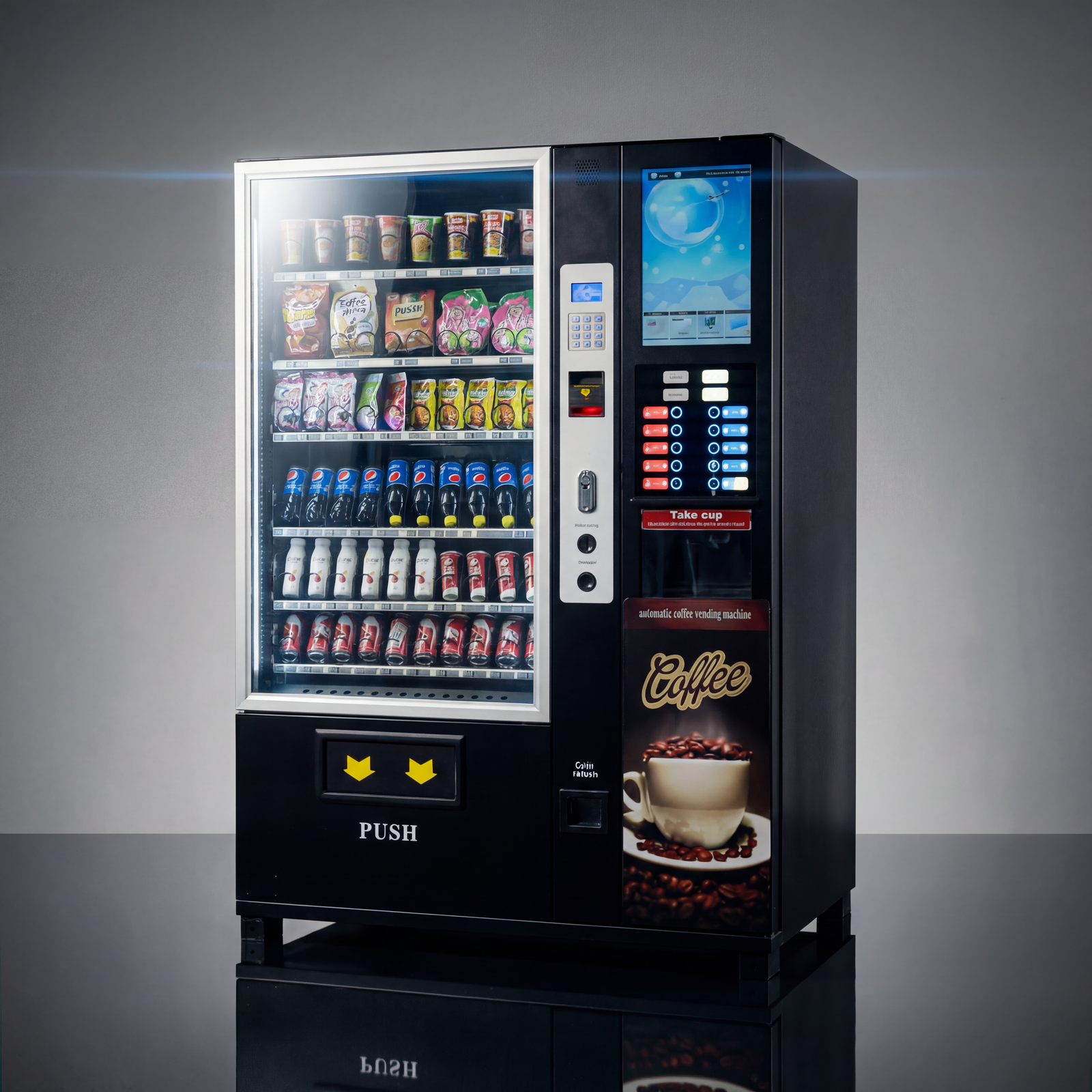 2in1 Automat für Snacks/Getränke und Kaffee