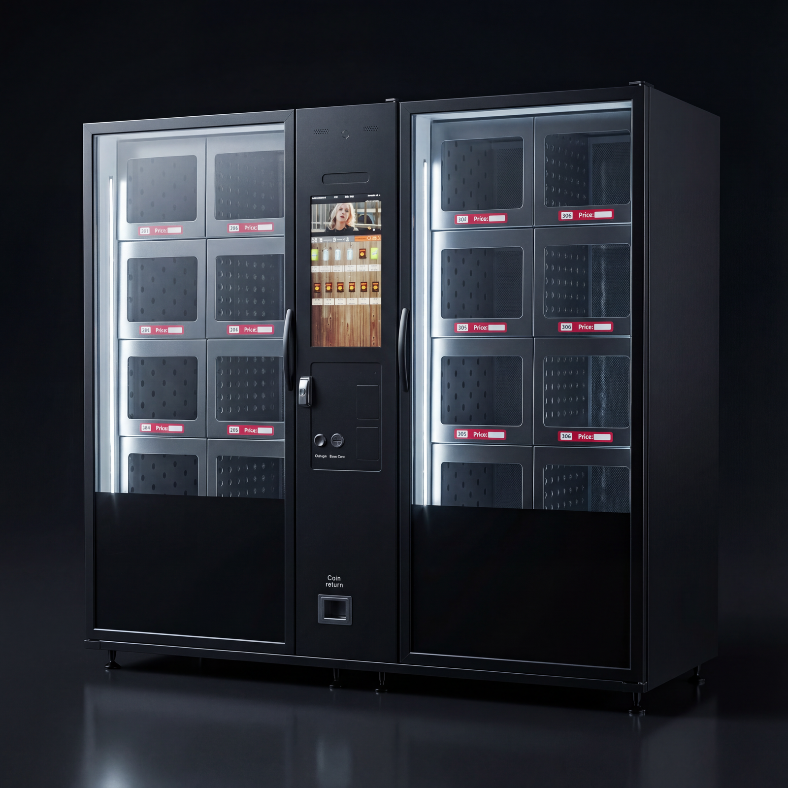 Gekühlte Doppel-Schließfachstation