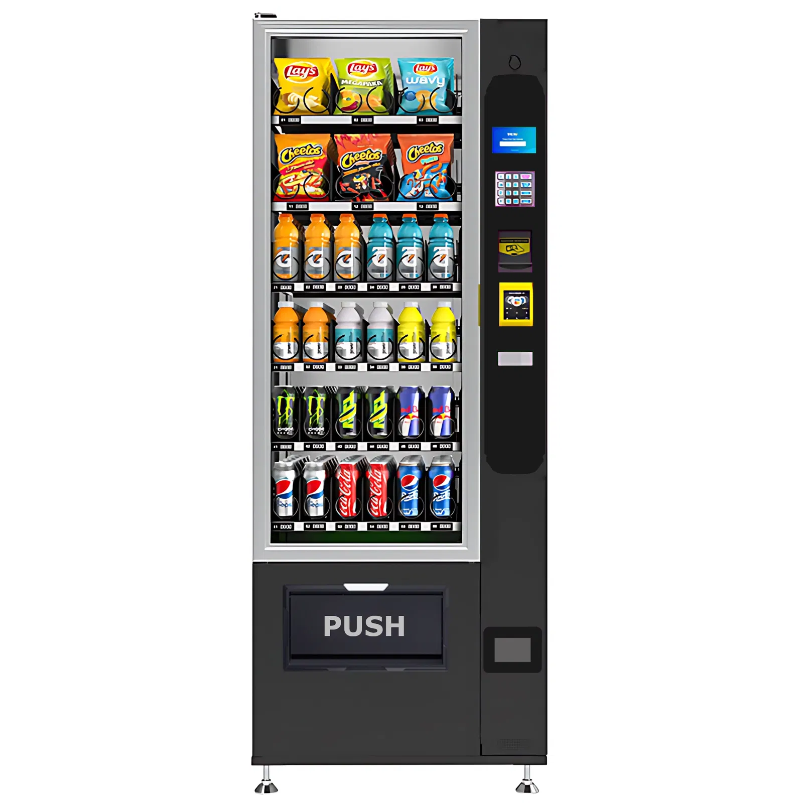 Kleine Snack-Getränkekombi von TCN Vending und Vendy1 Frontansicht