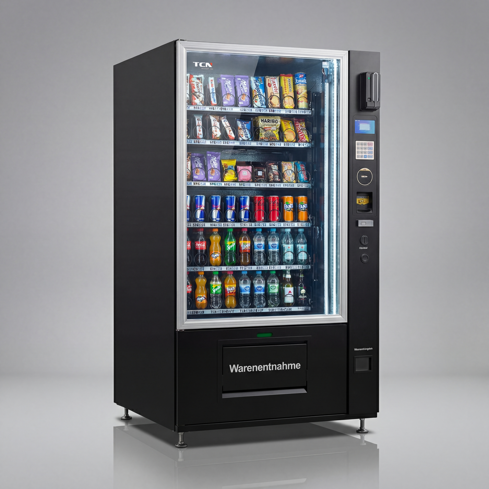 Große Snack-/ Getränkekombi mit Lift und kleinem Display