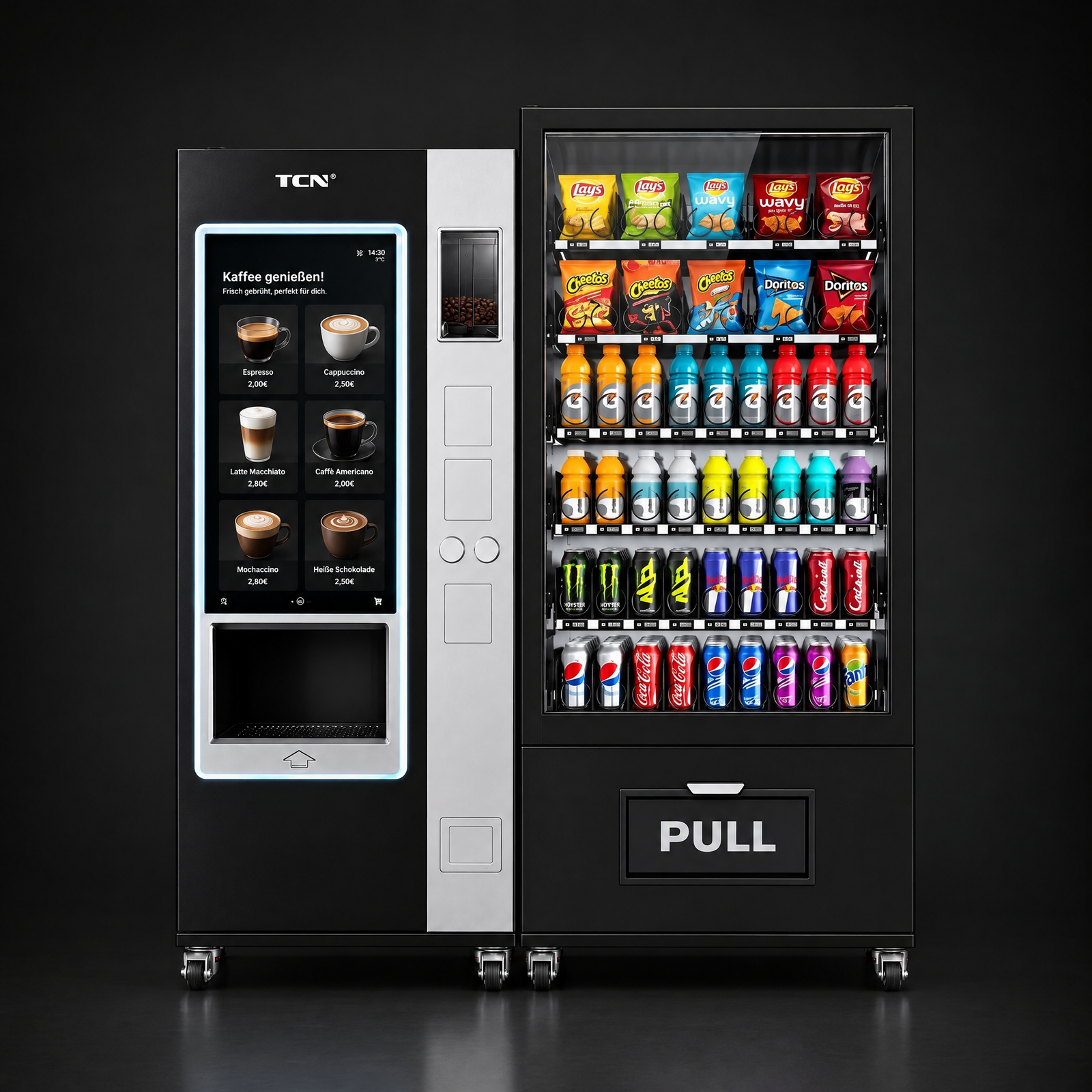 Kaffee- & Snackautomat Kombi mit Lift