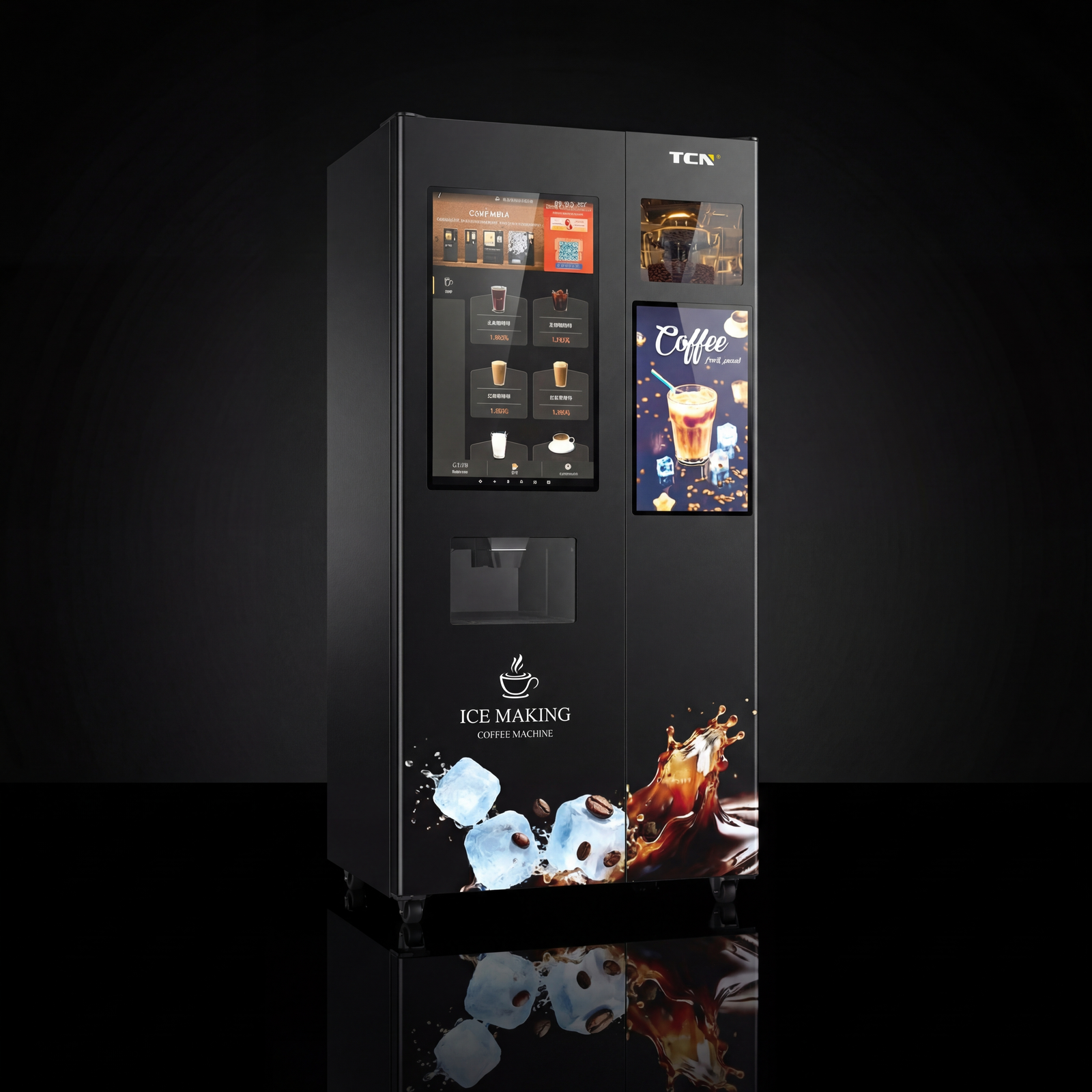 Large iced coffee/coffee machine