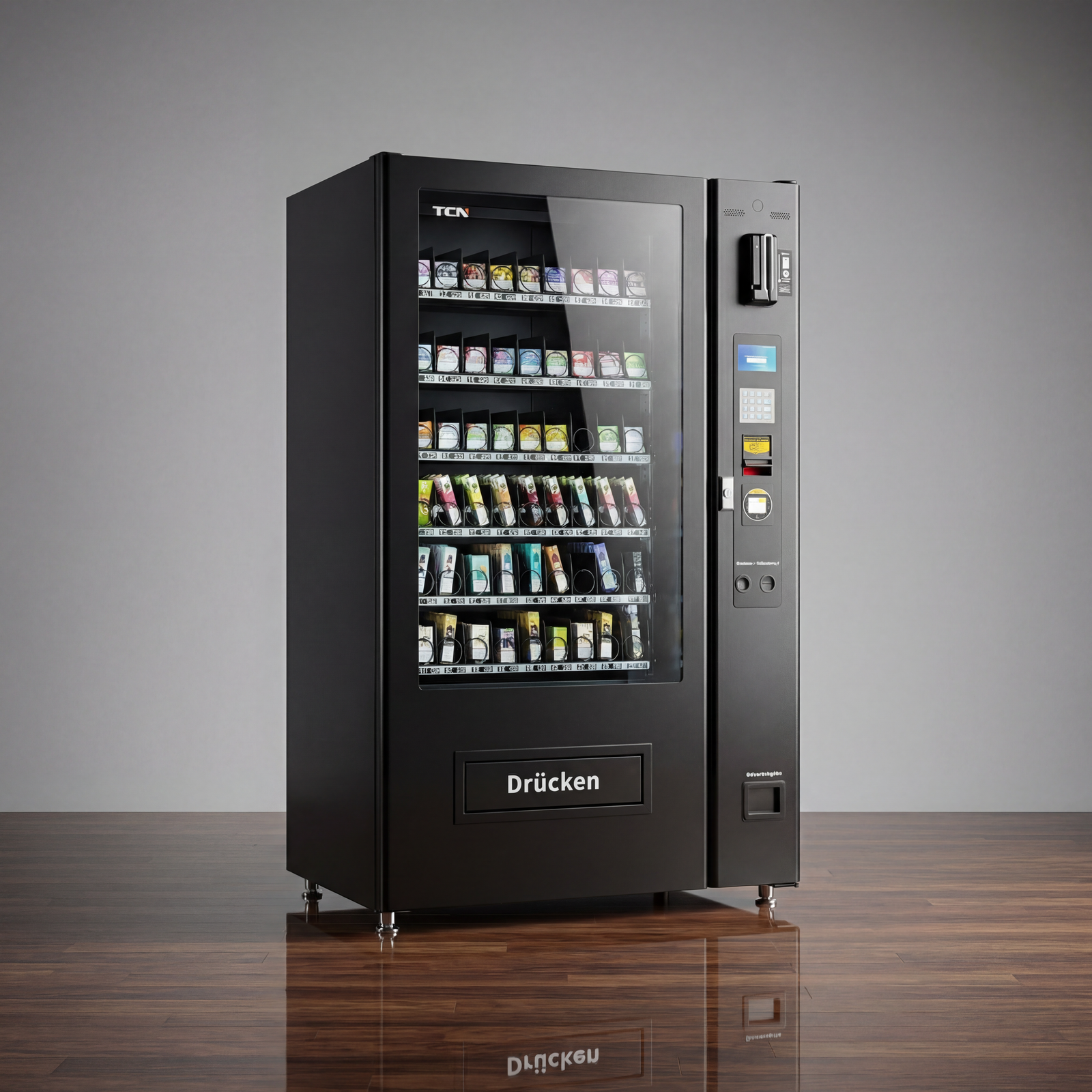 Vapeautomat with kl. Display