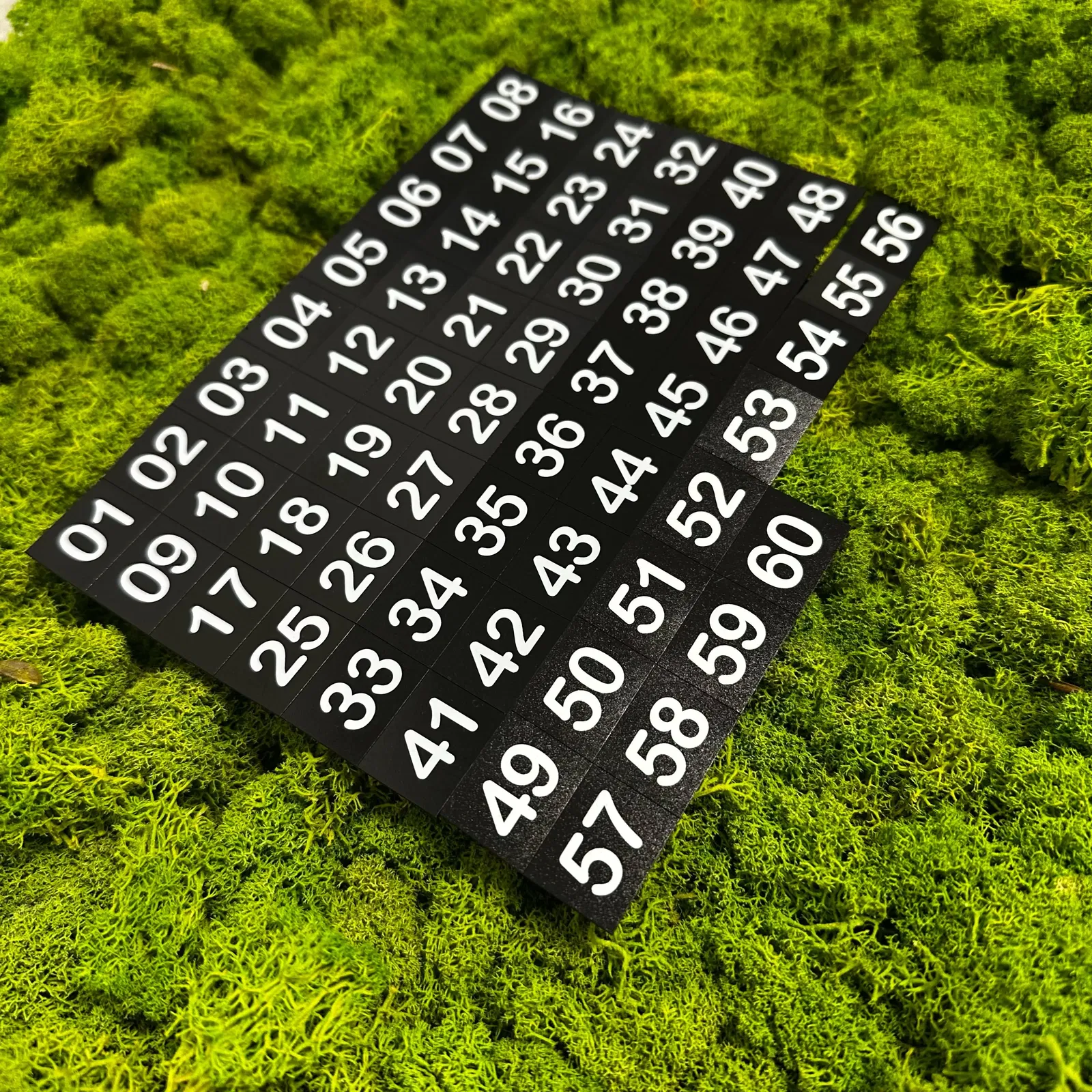 Nummern für Automatenschübe 01-60