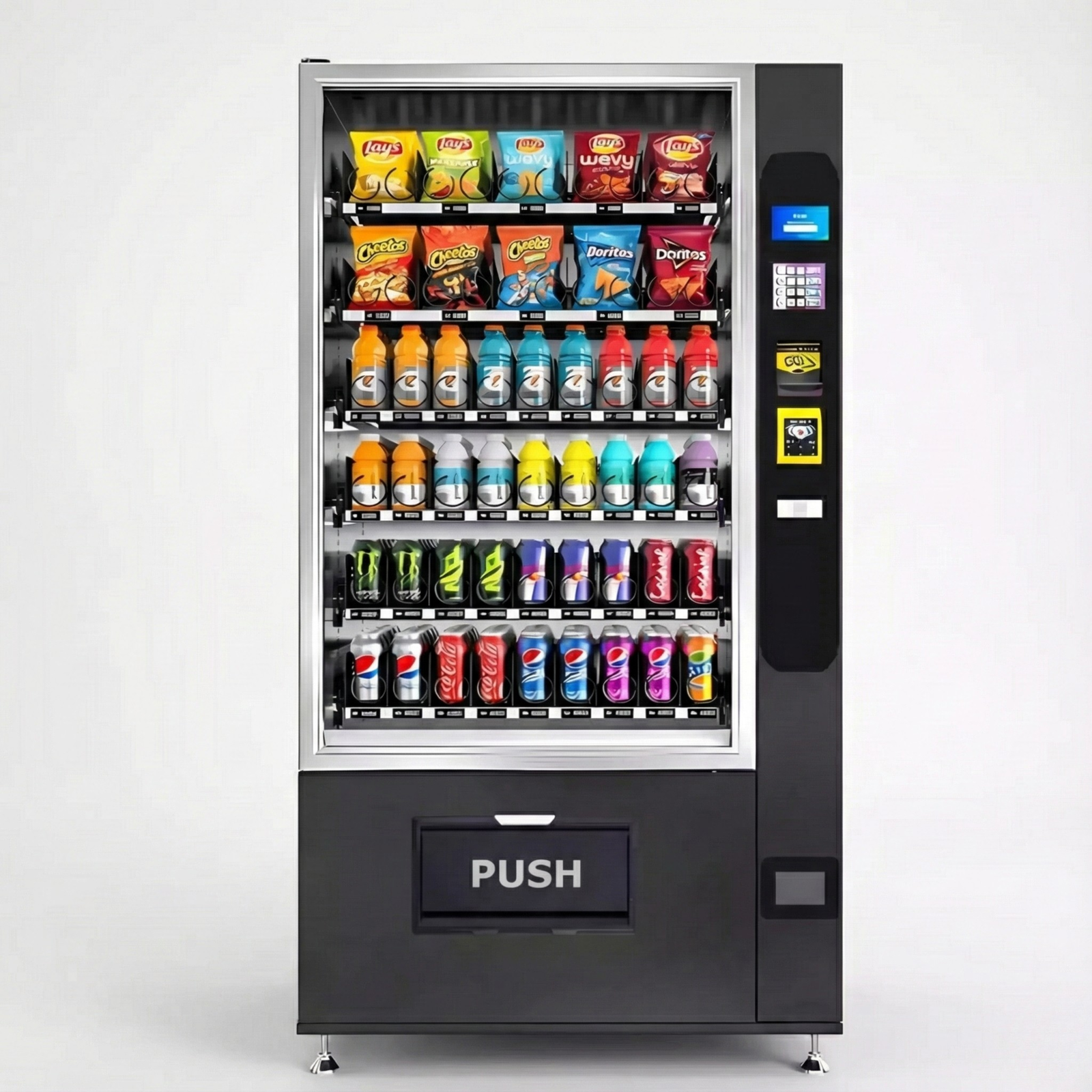 Große Snack-/ Getränkekombi mit Lift und kleinem Display