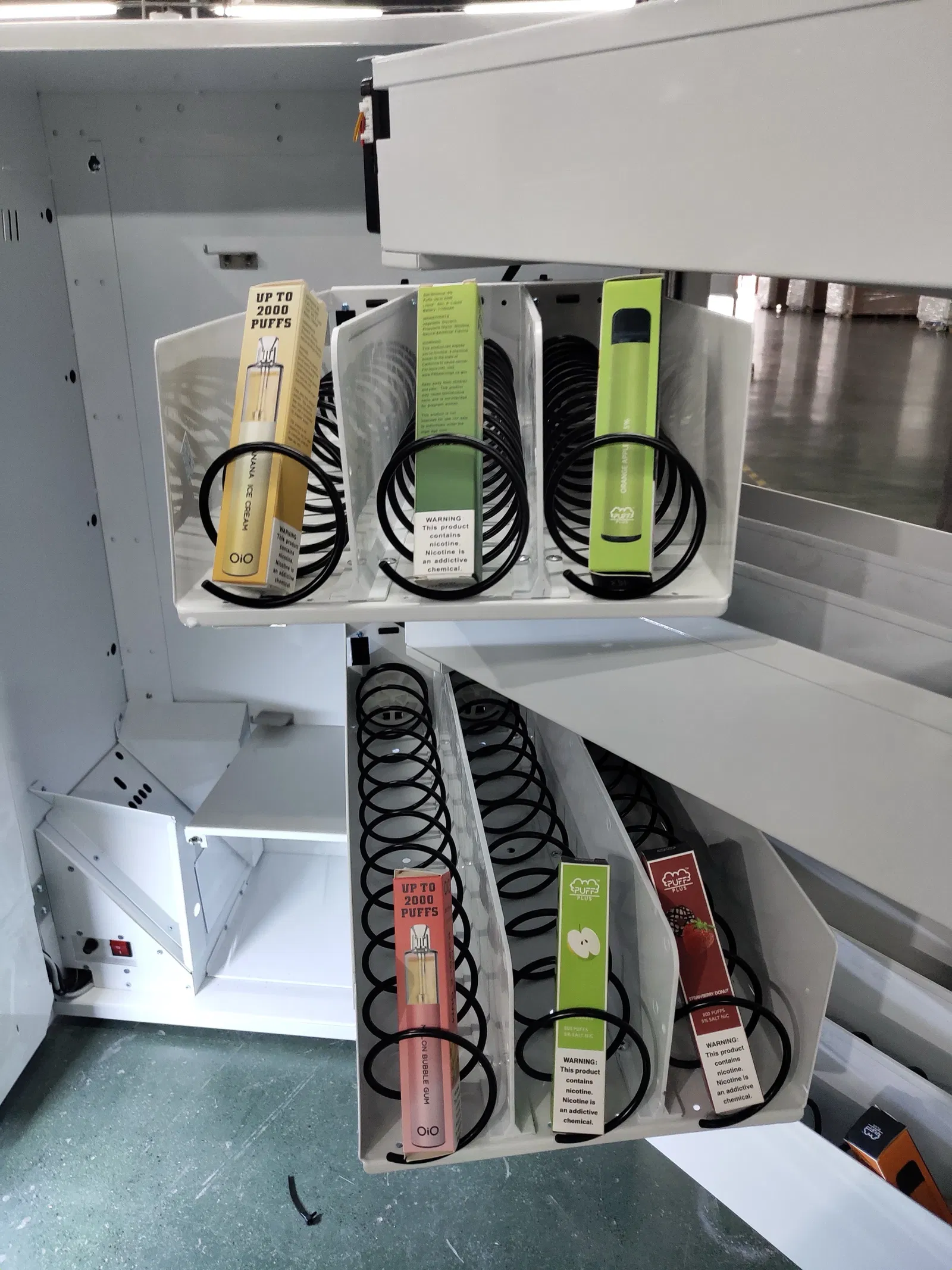 Innenleben eines Vape-Automaten