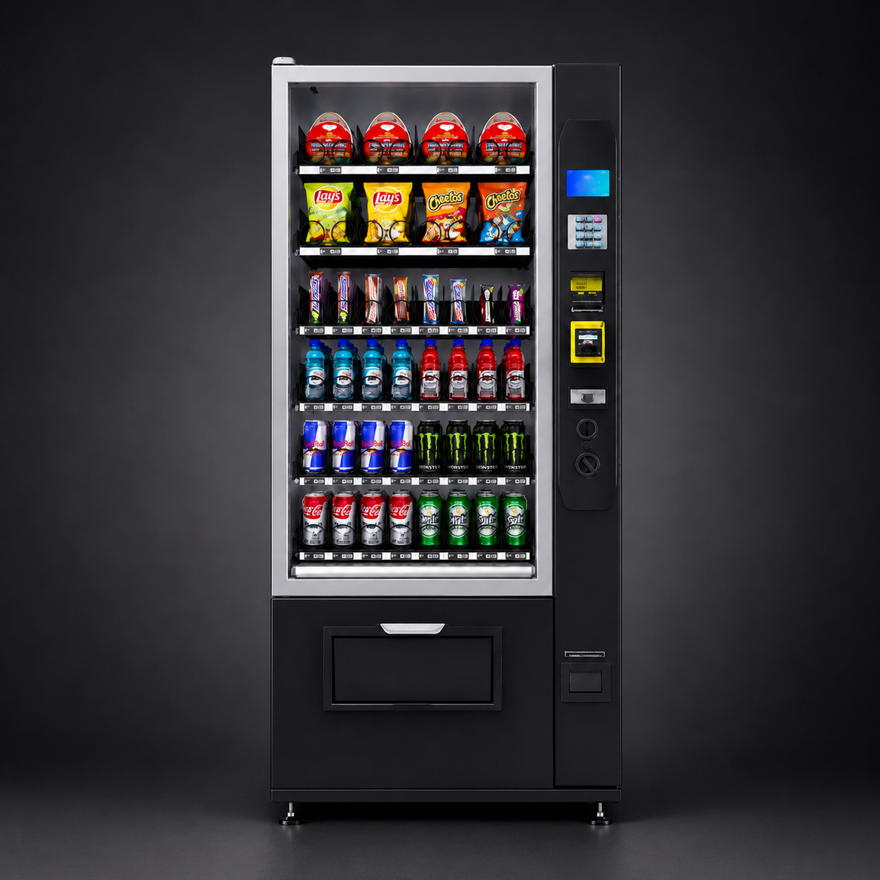 Kompakte Snackkombi ohne Lift mit kleinem Display