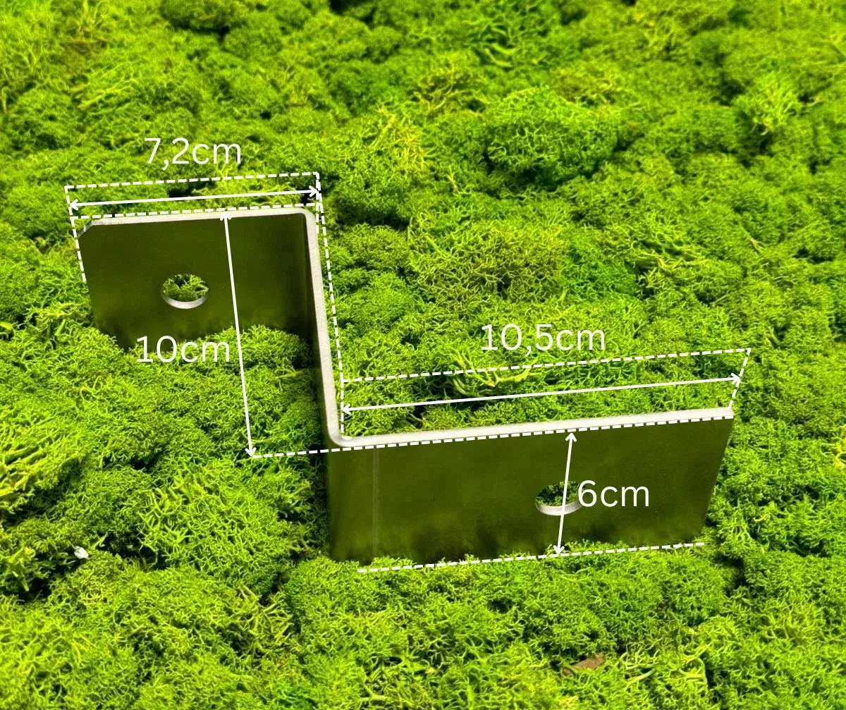 Bodenbefestigung mit Maßen