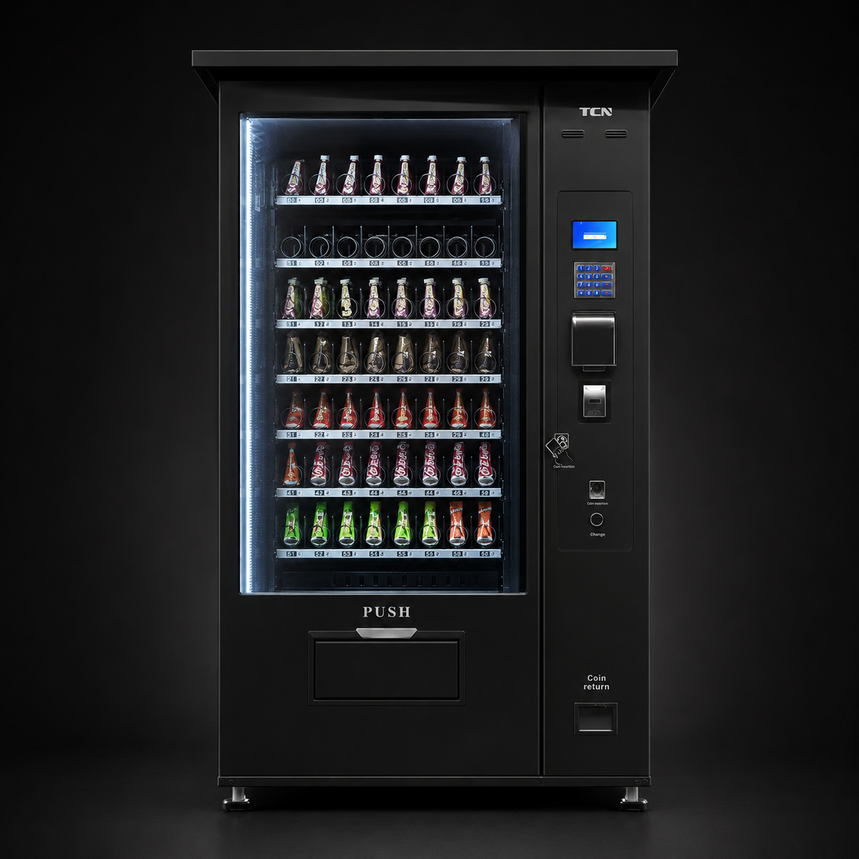 Snack machine with 10 inch