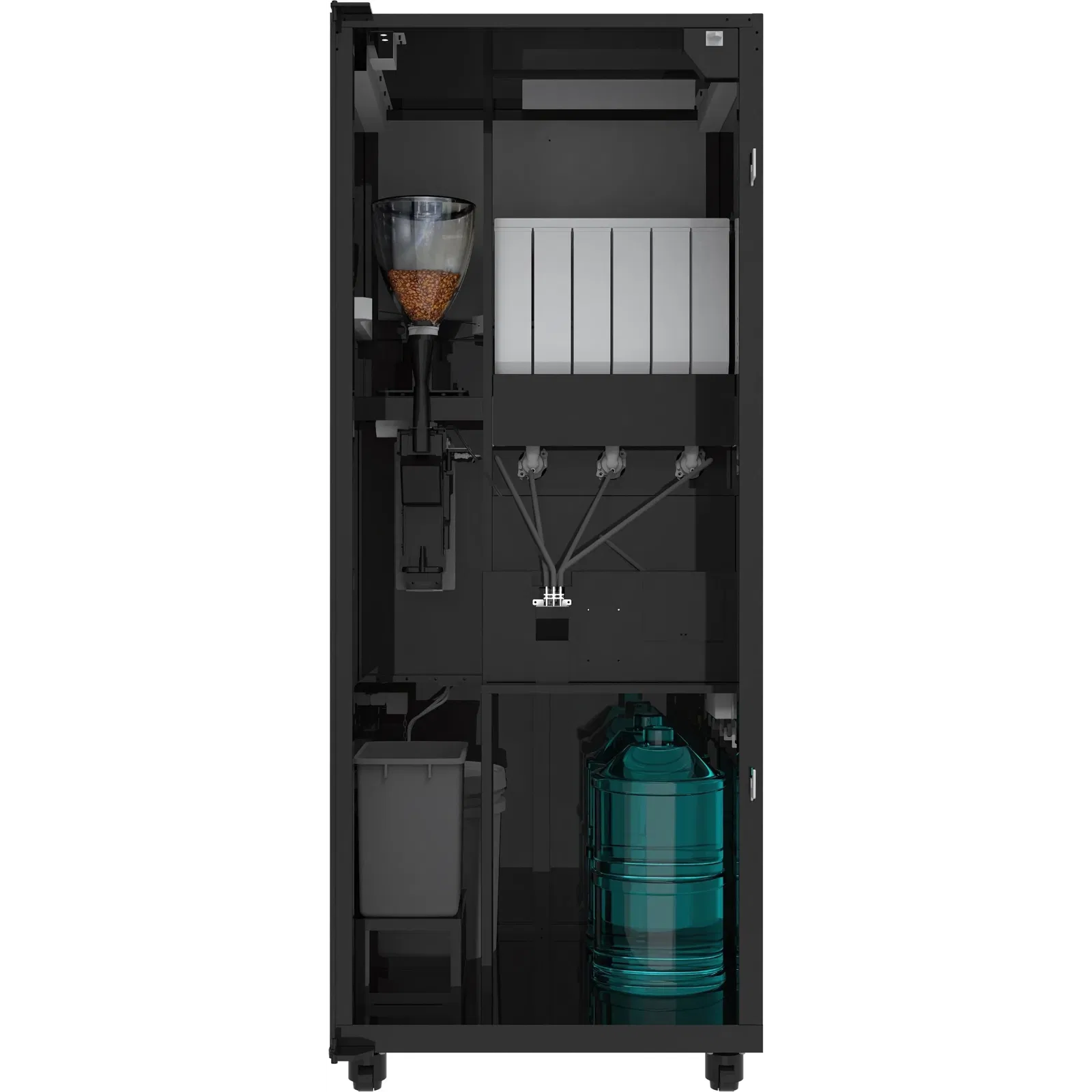 Kleiner Kaffeeautomat von Vendy1 und TCN Vending Innenleben