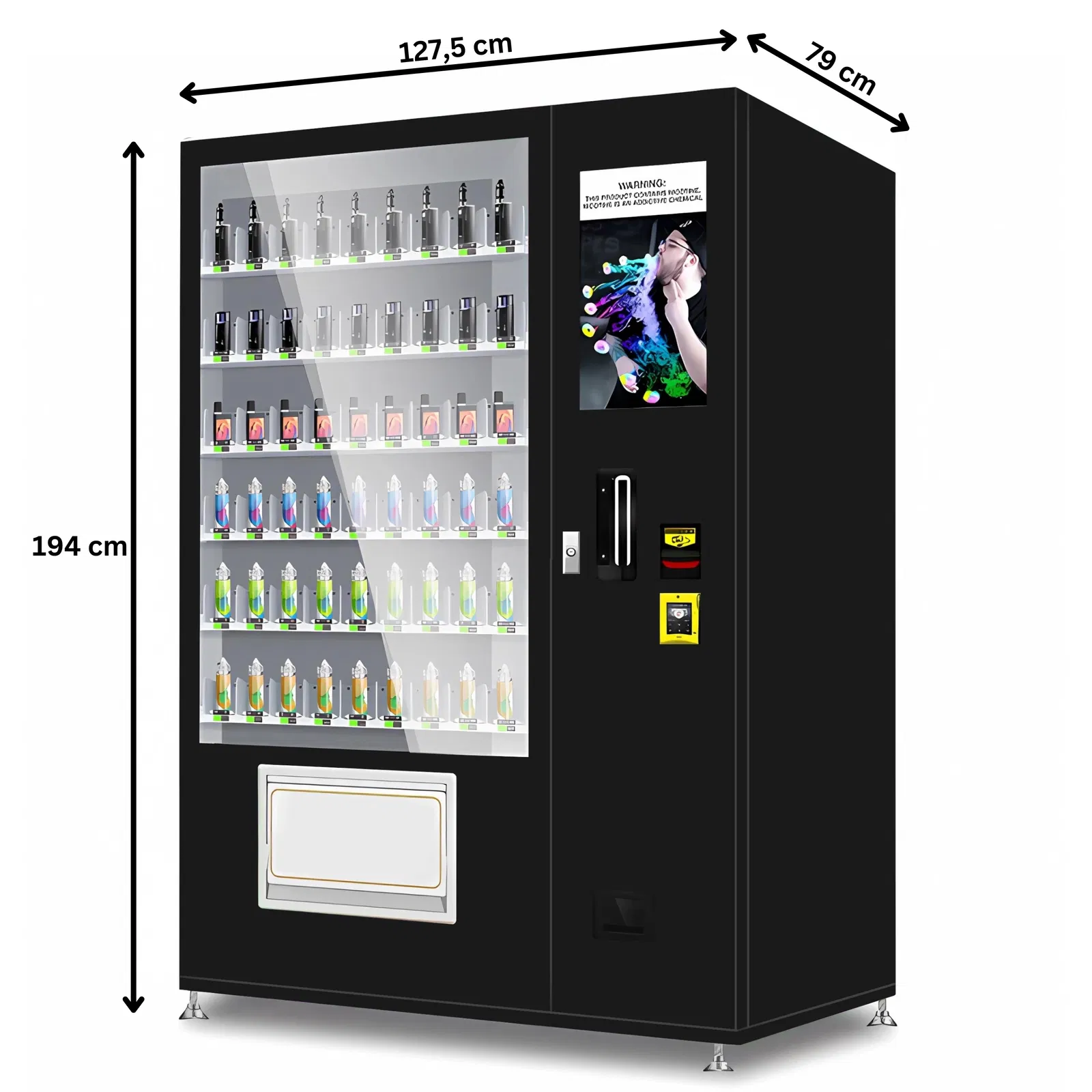 Vape Automat mit Lift Maße TCN Vending und Vendy1