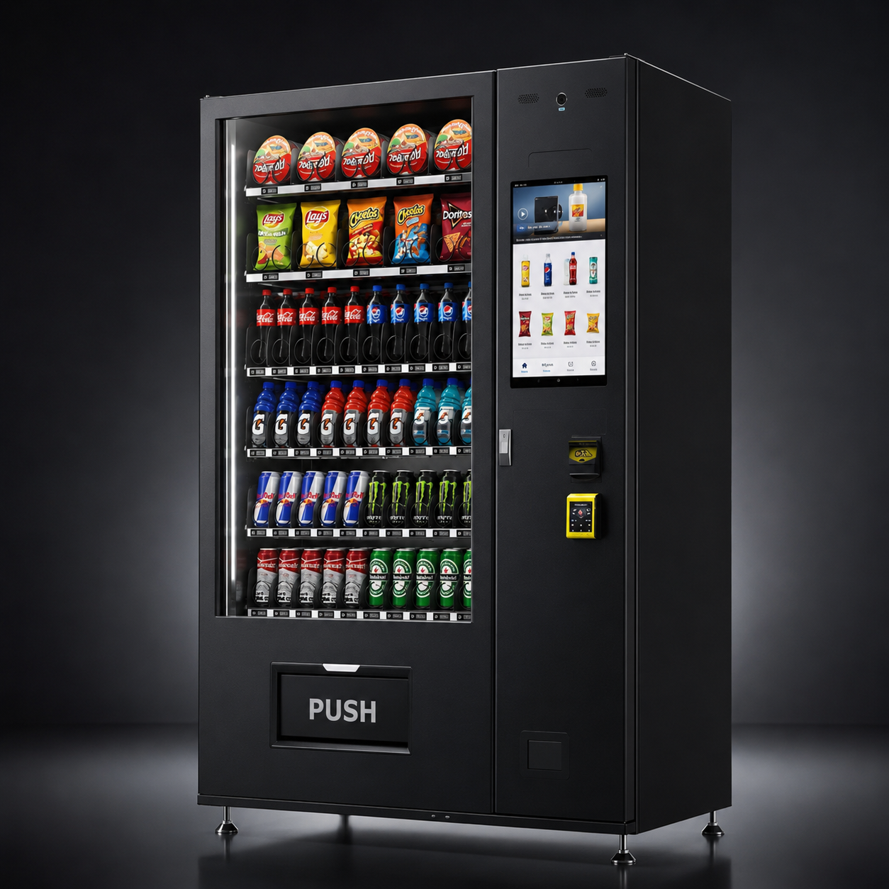 Snack machine with 22 inch