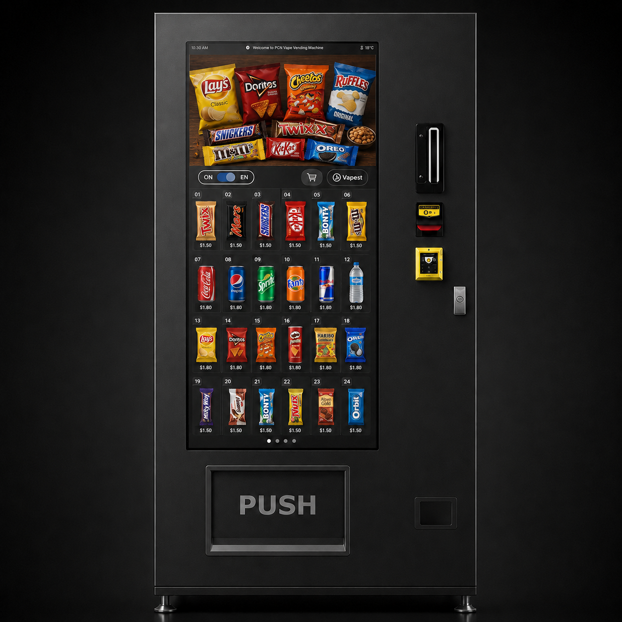 XXL-Screen Snackautomat ohne Lift