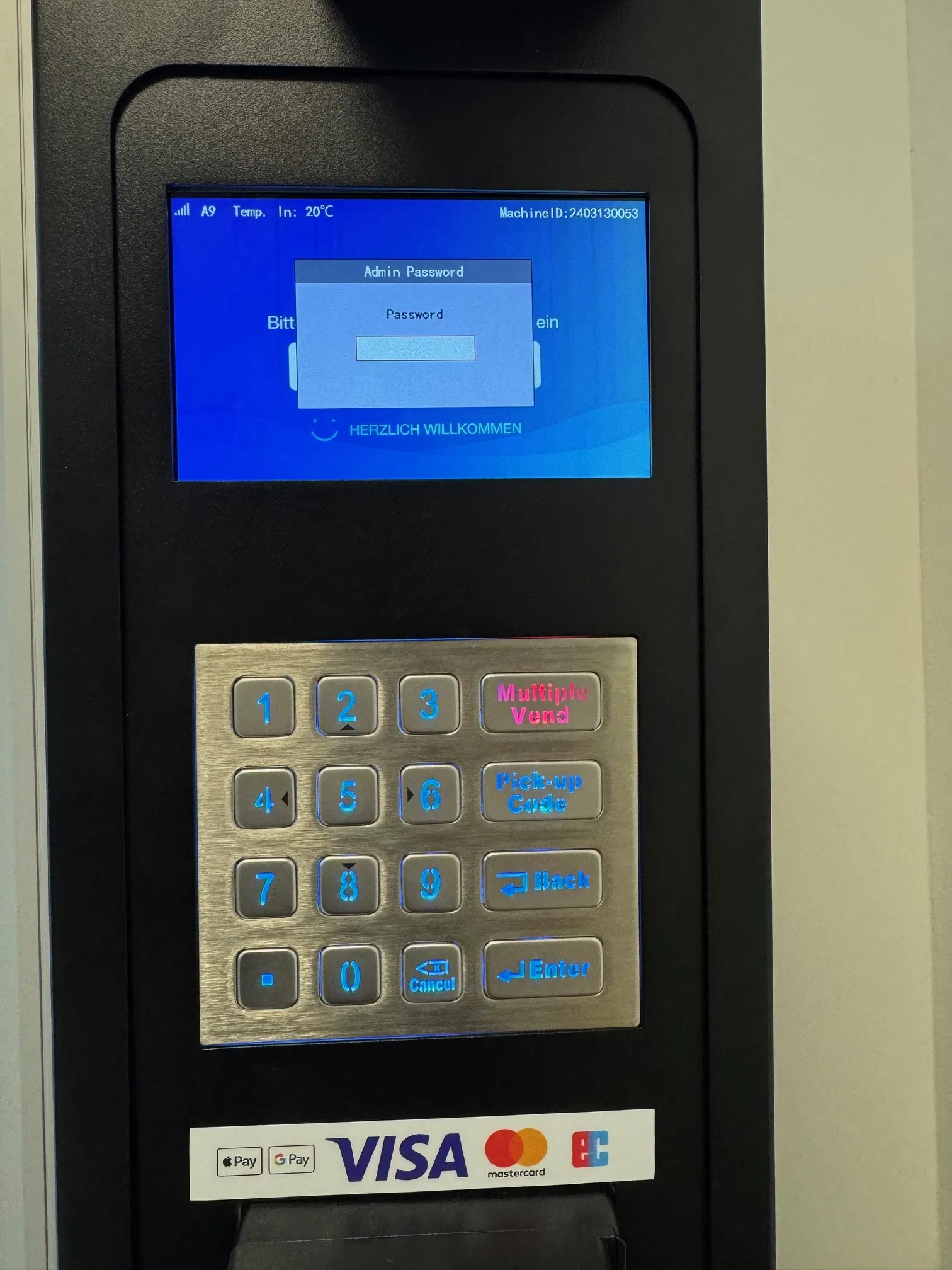 Geben sie ihr Passwort ein