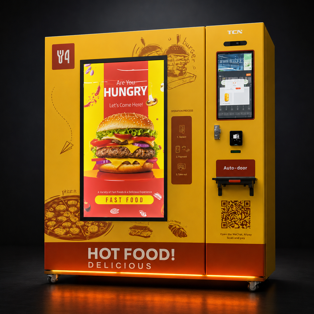 Tiefkühl-Heißgerichte-Automat