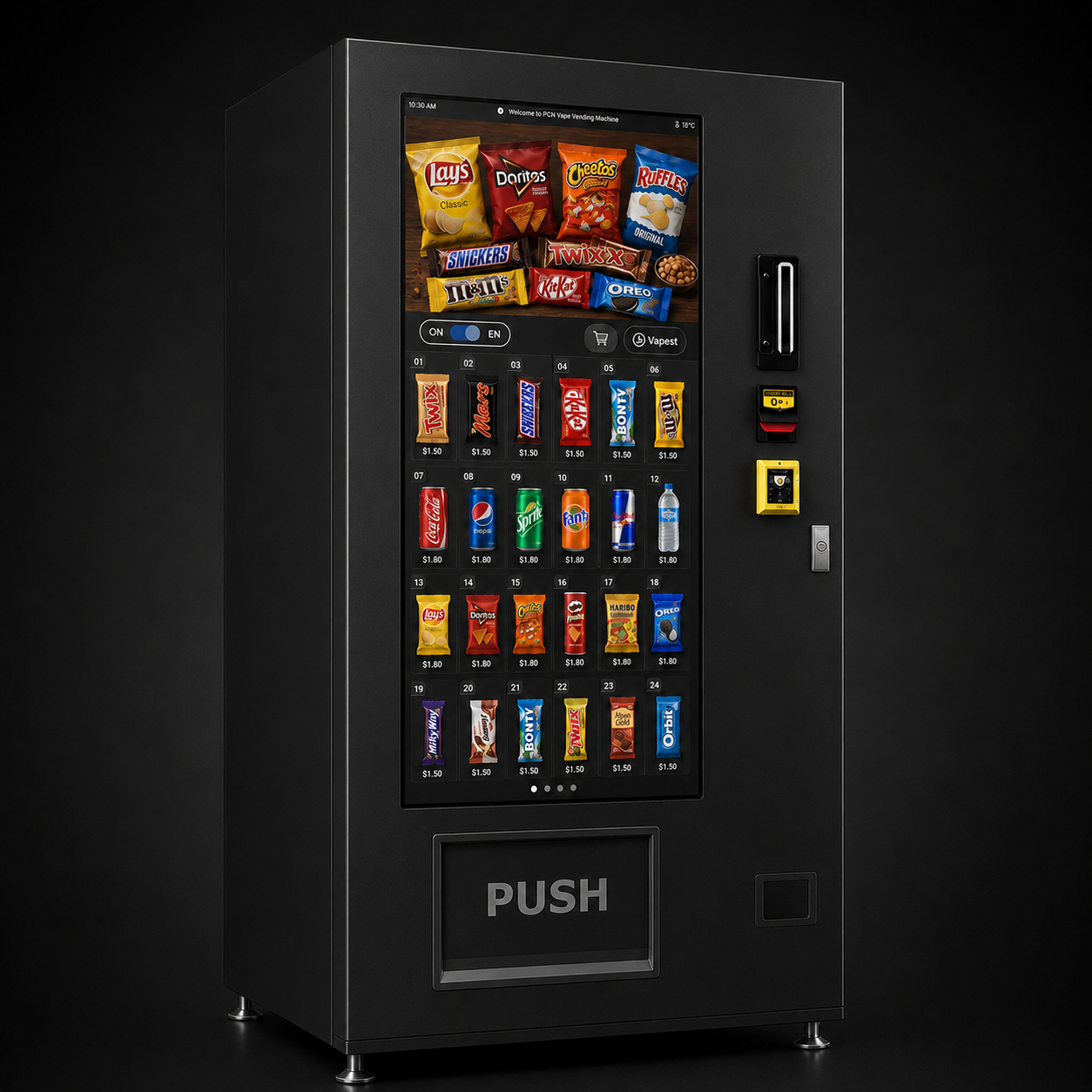 XXL-Screen snack machine without lift