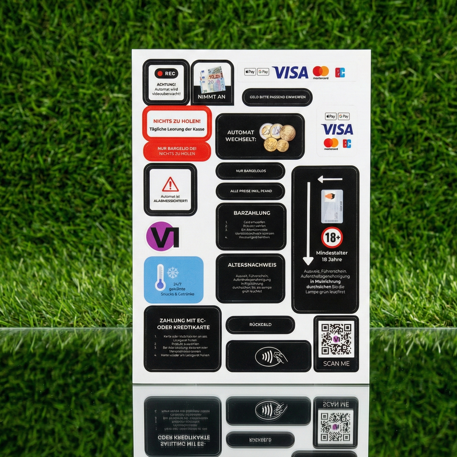 Aufkleber- und Stickerset 