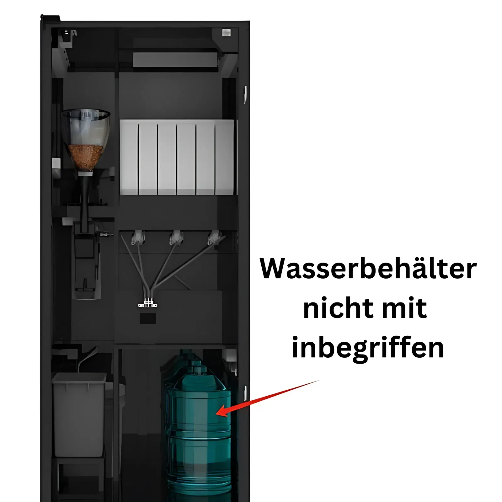 Kleiner Kaffeeautomat von TCN Vending und Vendy1 Innenleben