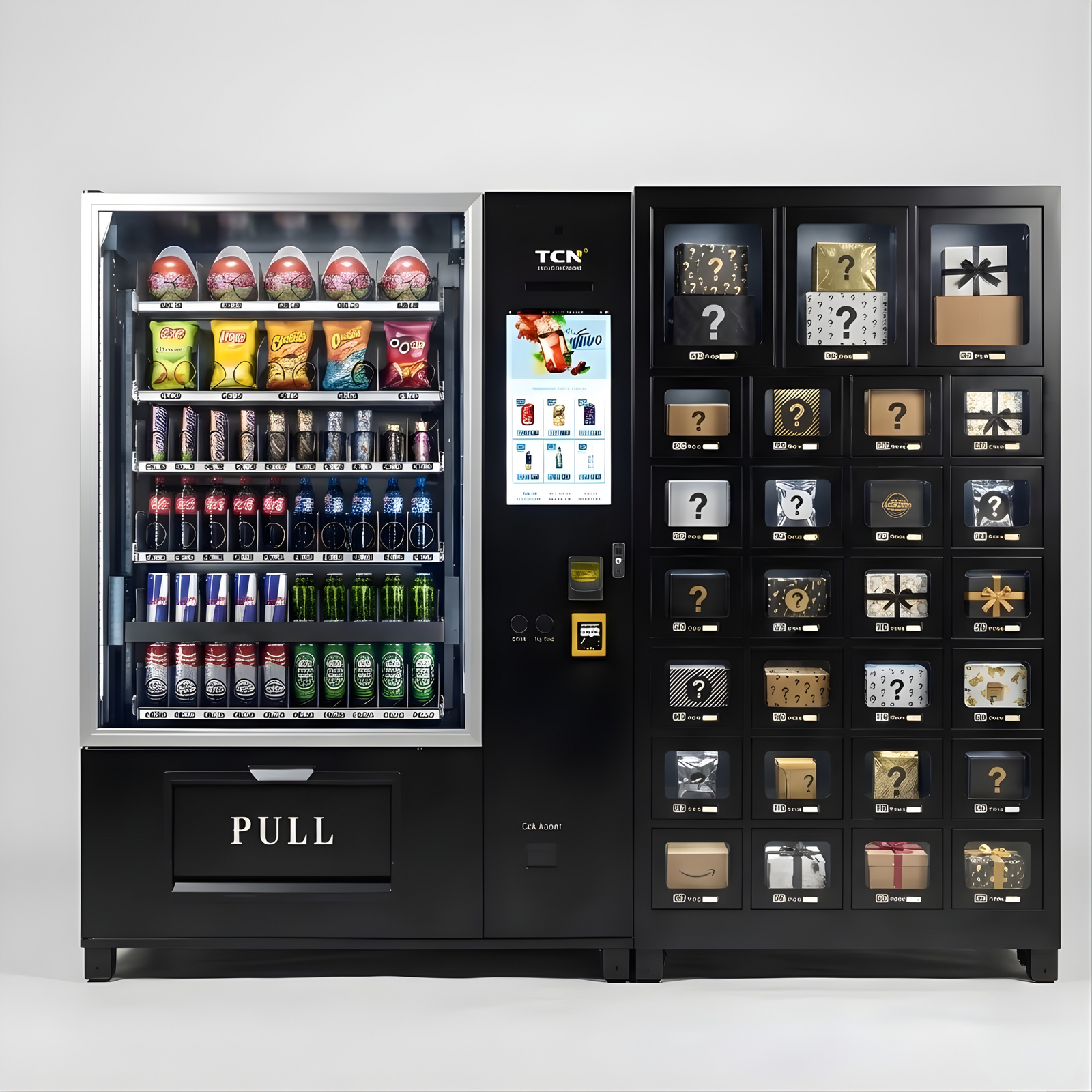 Schließfachstation Kombi mit Lift mit großem Display 