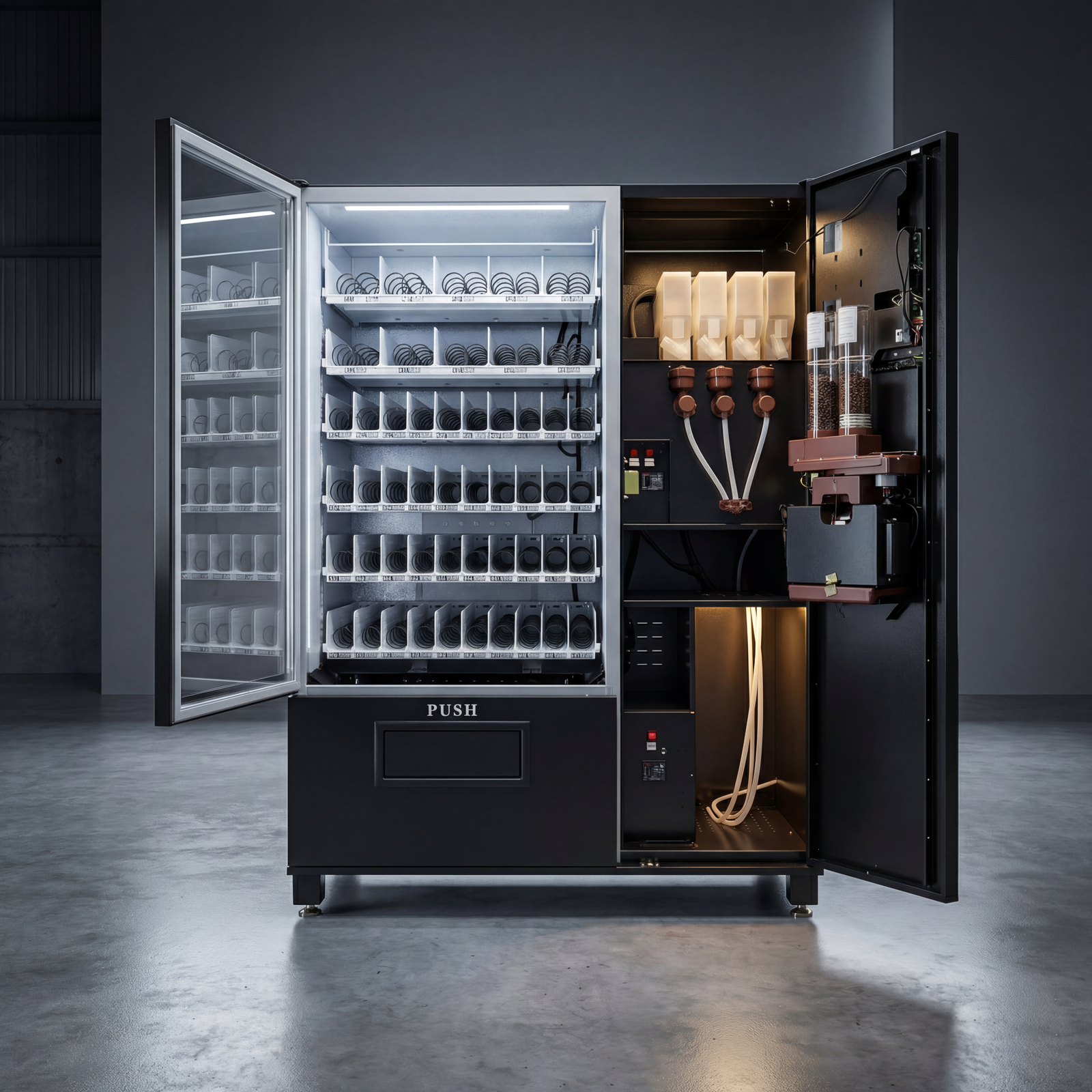 2in1 Automat für Snacks/Getränke und Kaffee