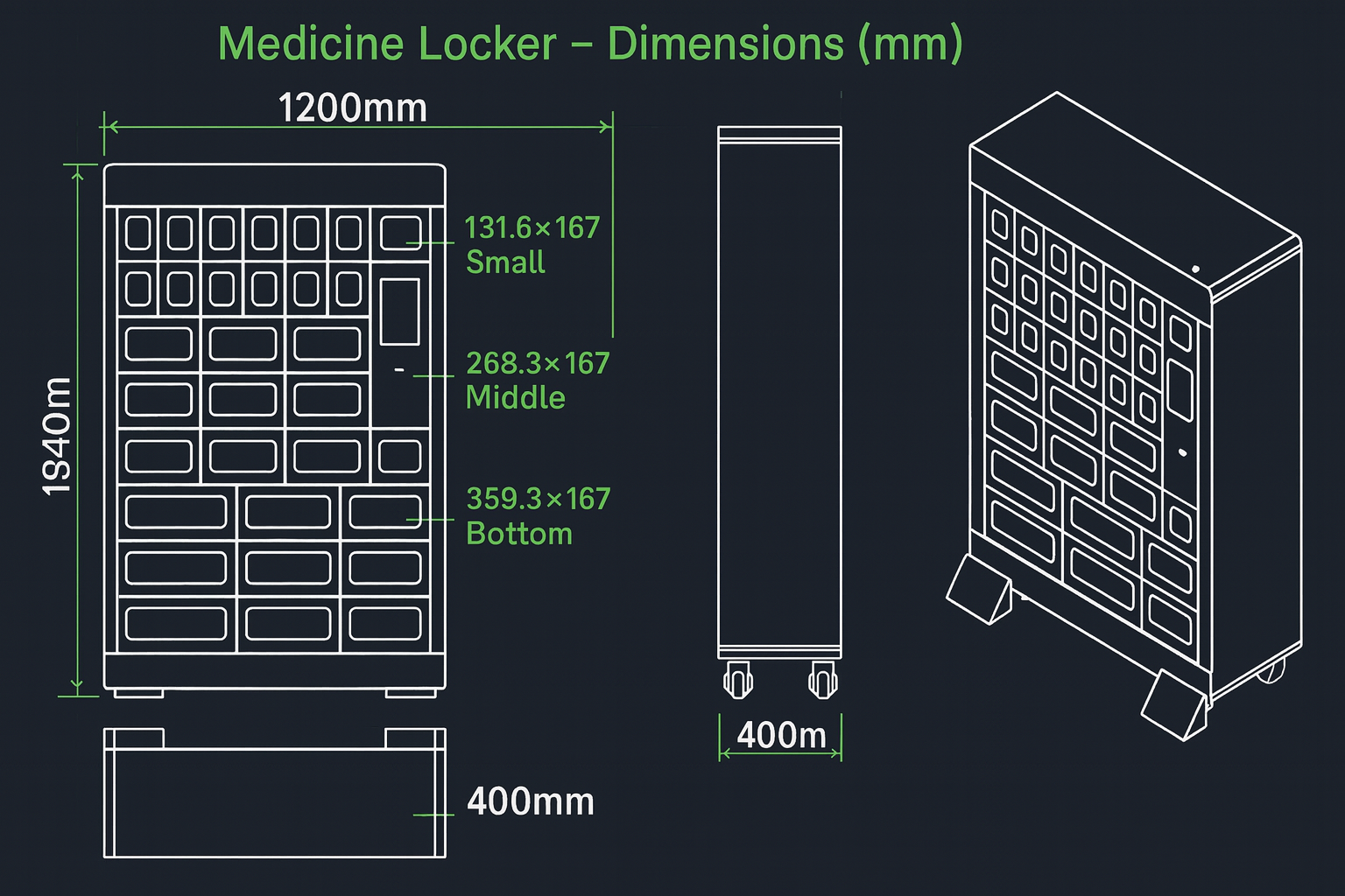 Customize Locker mit 10" Touchscreen