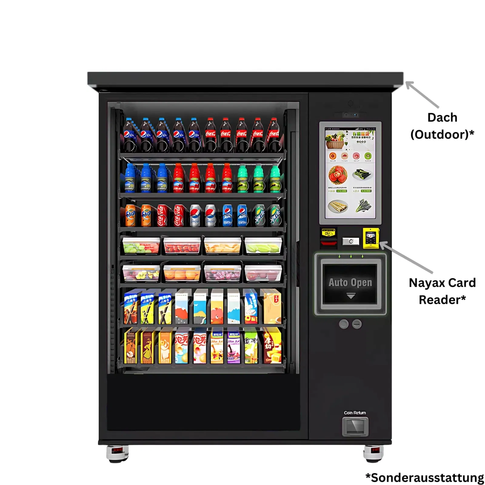 ErnteFrisch Automat von TCN Vending und Vendy1 mit Sonderausstattung