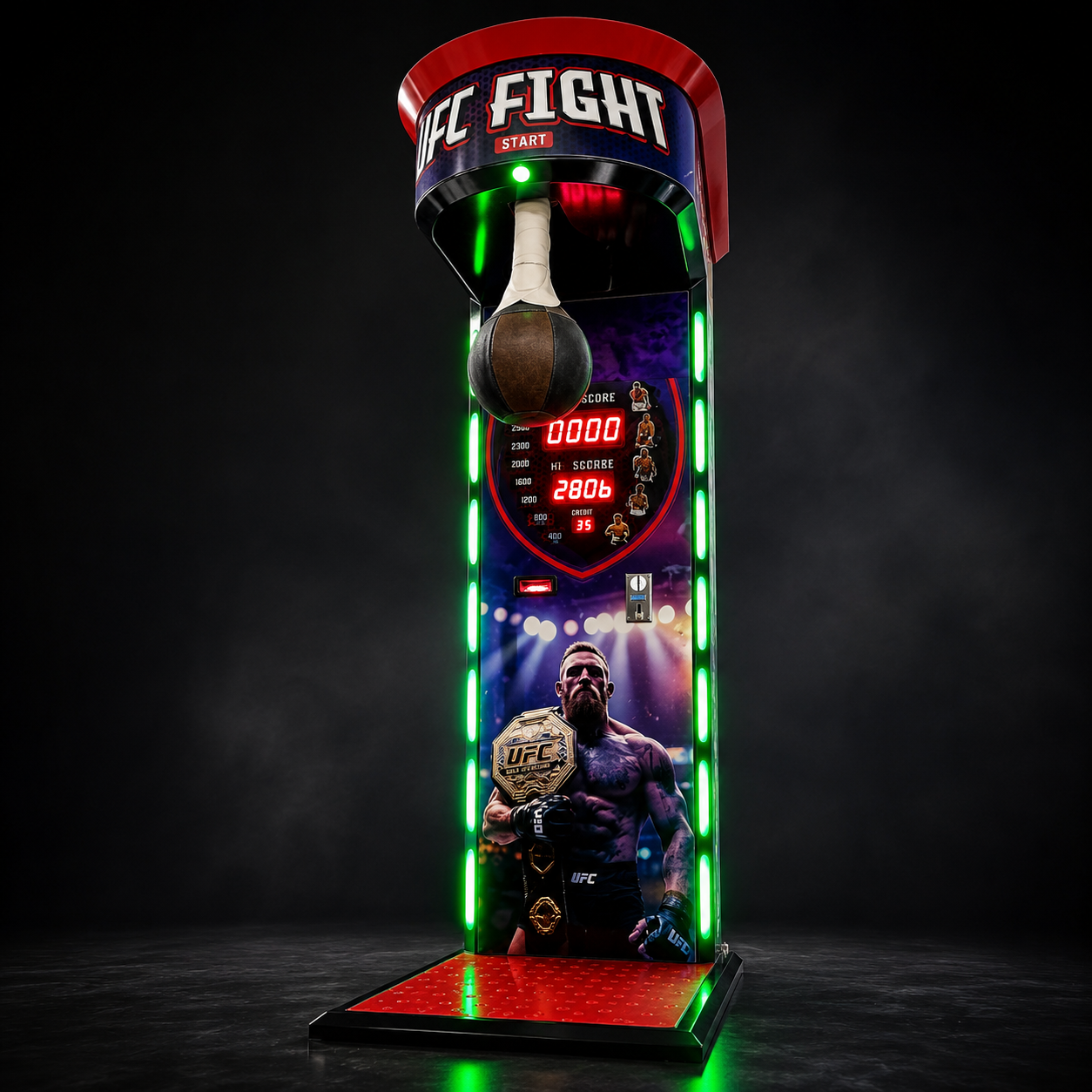 Boxautomat mit LED-Scoreboard