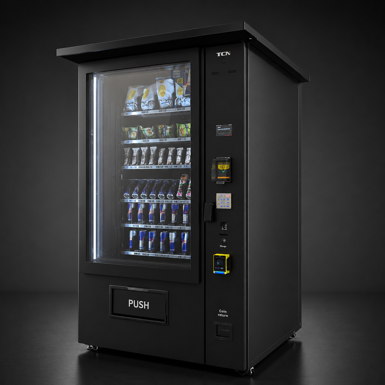 Snack machine with 10 inch