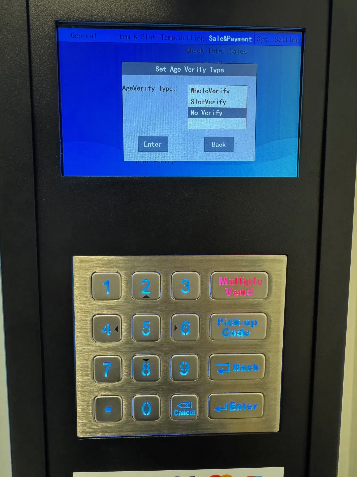 Verifytype Automat Vendy1