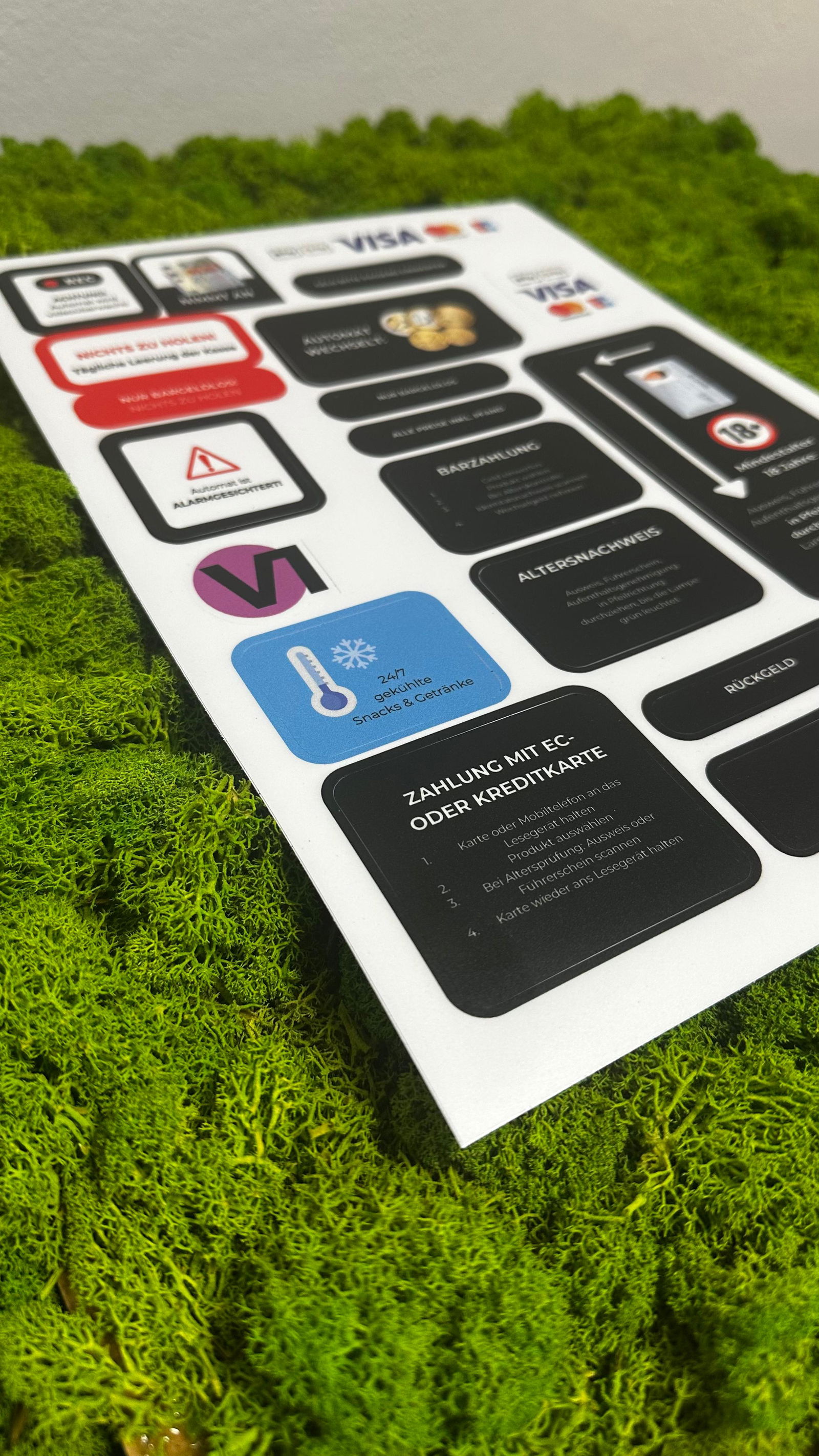 Aufkleber- und Stickerset 