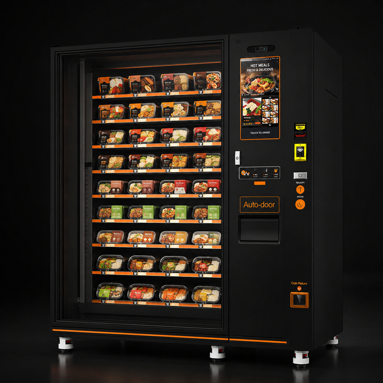 Machine for hot food