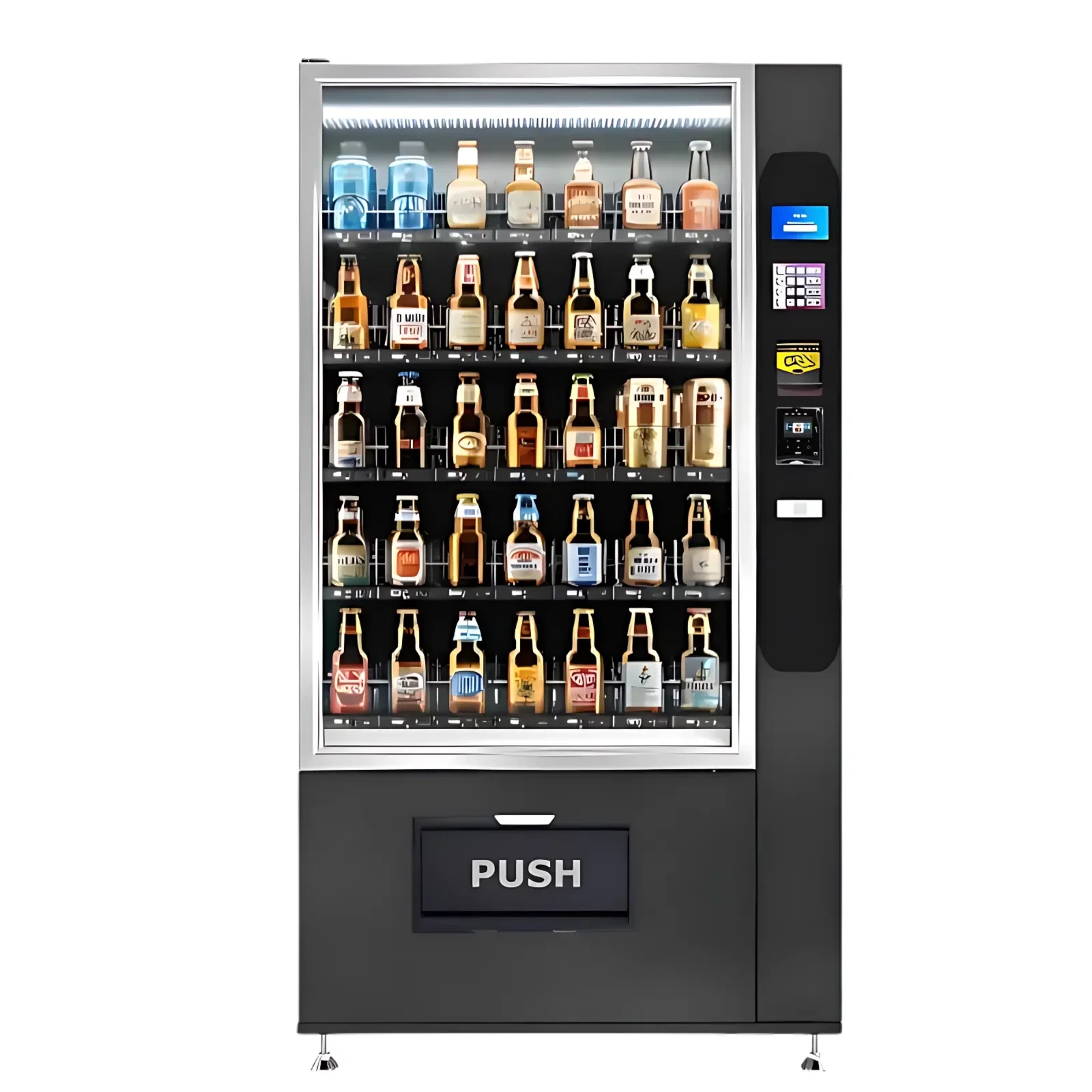 Große Snack-/ Getränkekombi mit Lift und kleinem Display