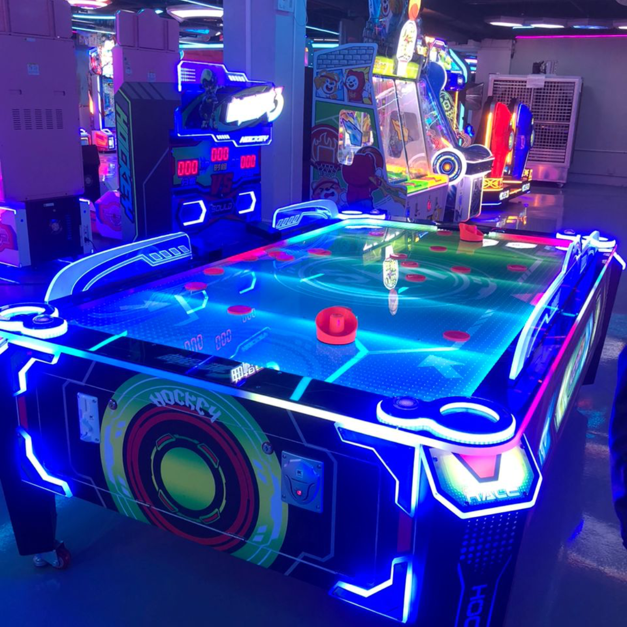 Arcade Game Machine Air Hockey Planet 3