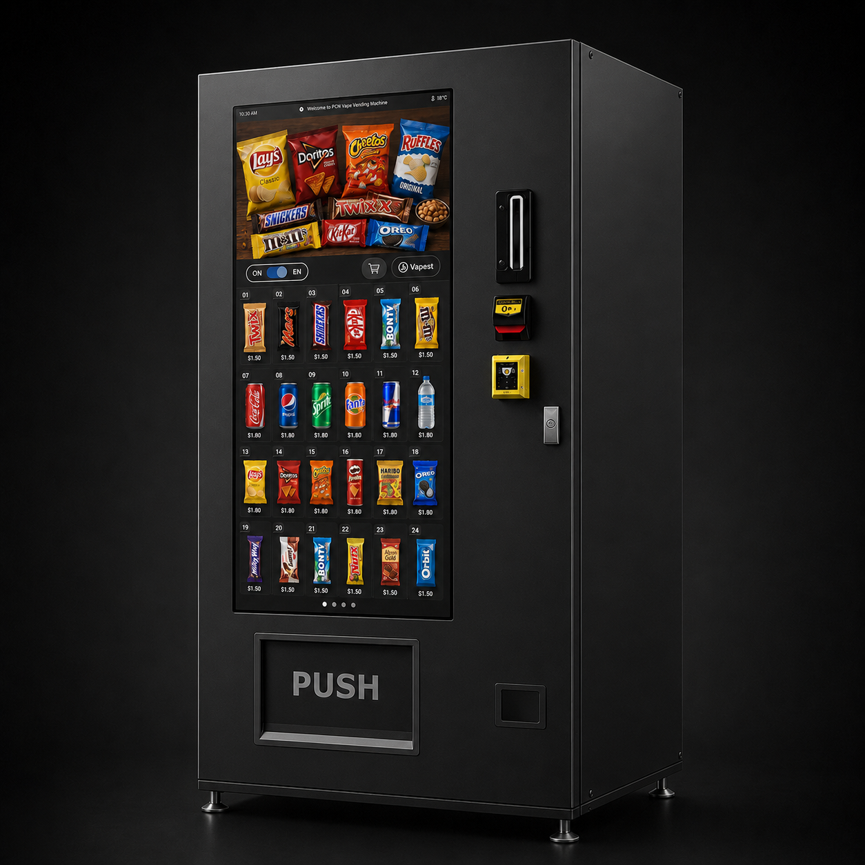 XXL-Screen Snackautomat ohne Lift