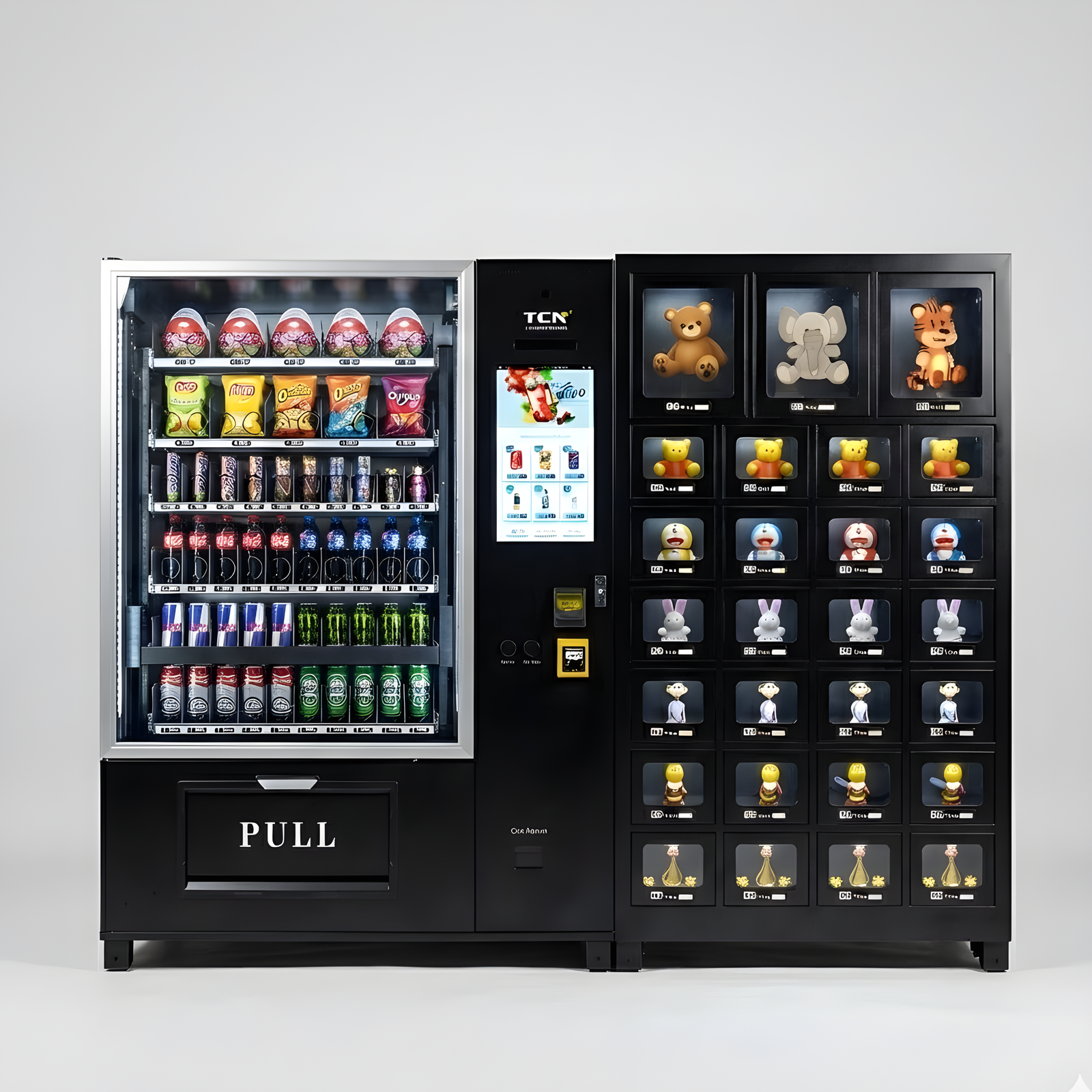 Schließfachstation Kombi mit Lift mit großem Display 