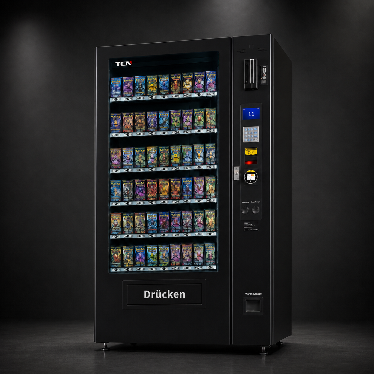 Vapeautomat with kl. Display