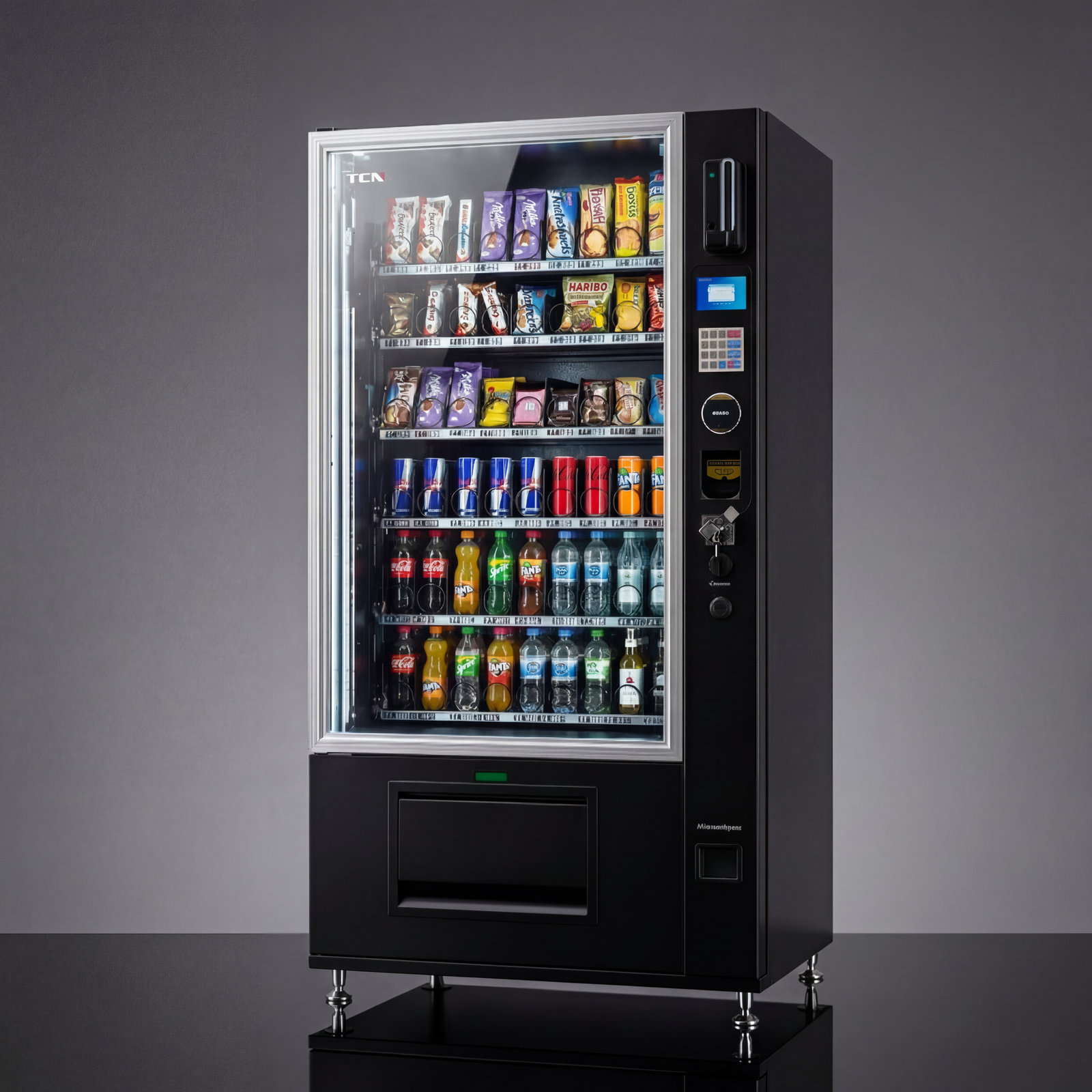 Große Snack-/ Getränkekombi mit Lift und kleinem Display