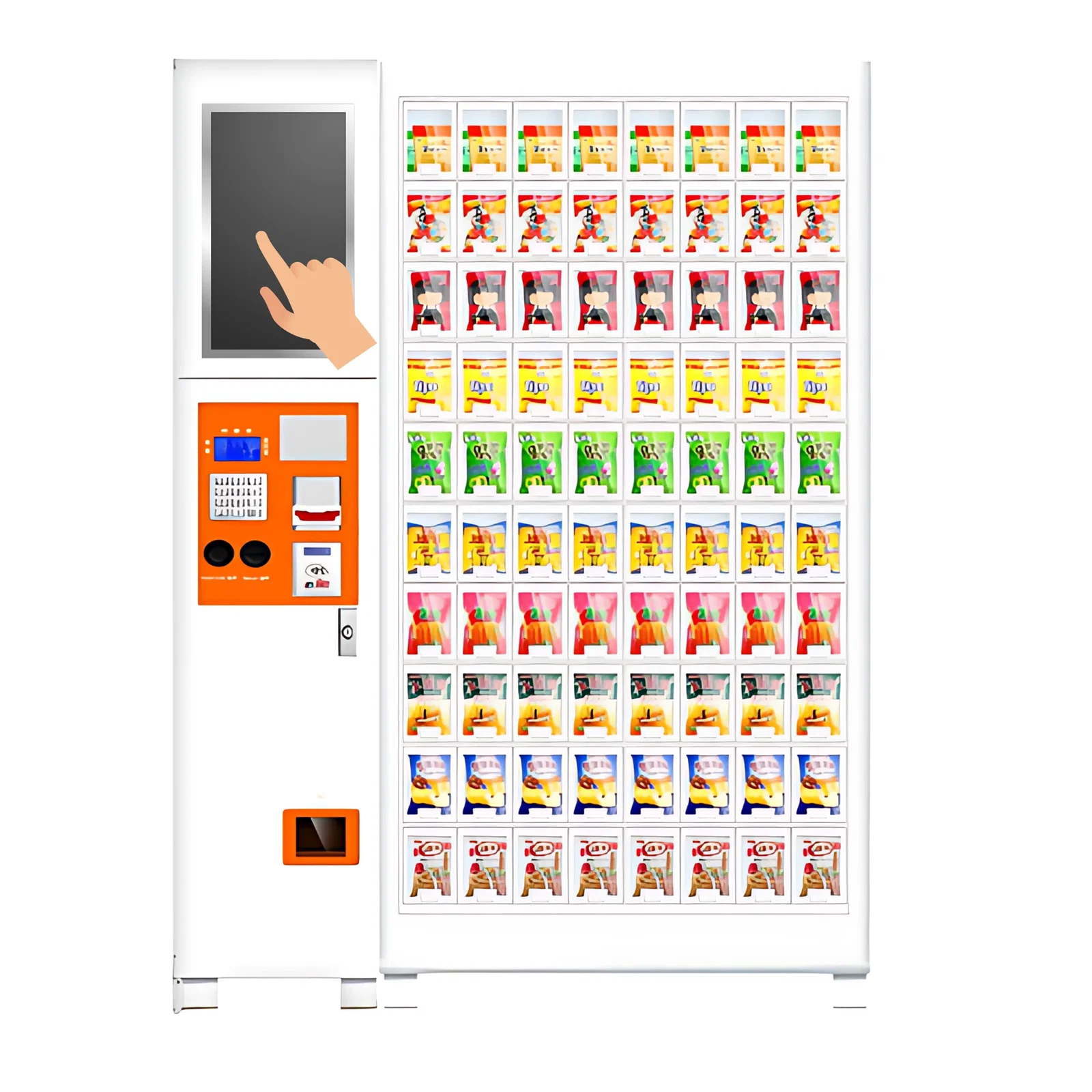 Schließfachstation 80S von Vendy1 und TCN Vending Frontansicht