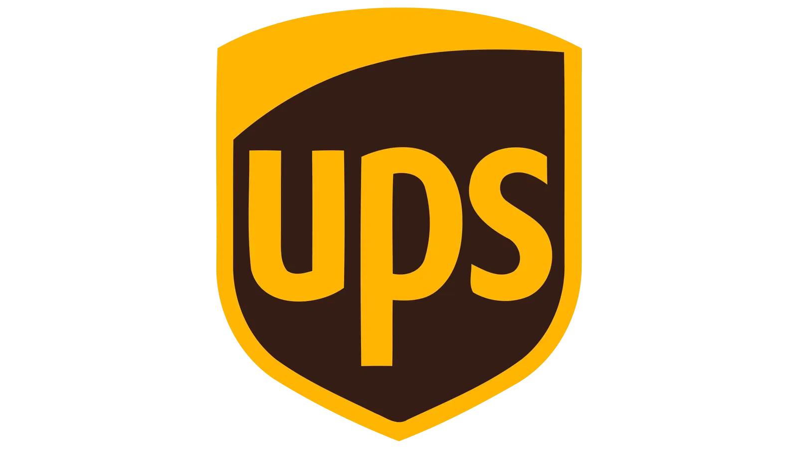Logo von UPS, dem United Parcel Service auf tranparentem Hintergrund